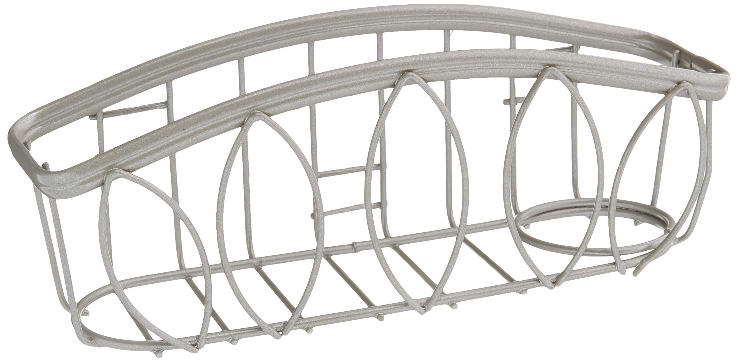 Spectrum Diversified Leaf Sponge & Brush Holder, Satin Nickel