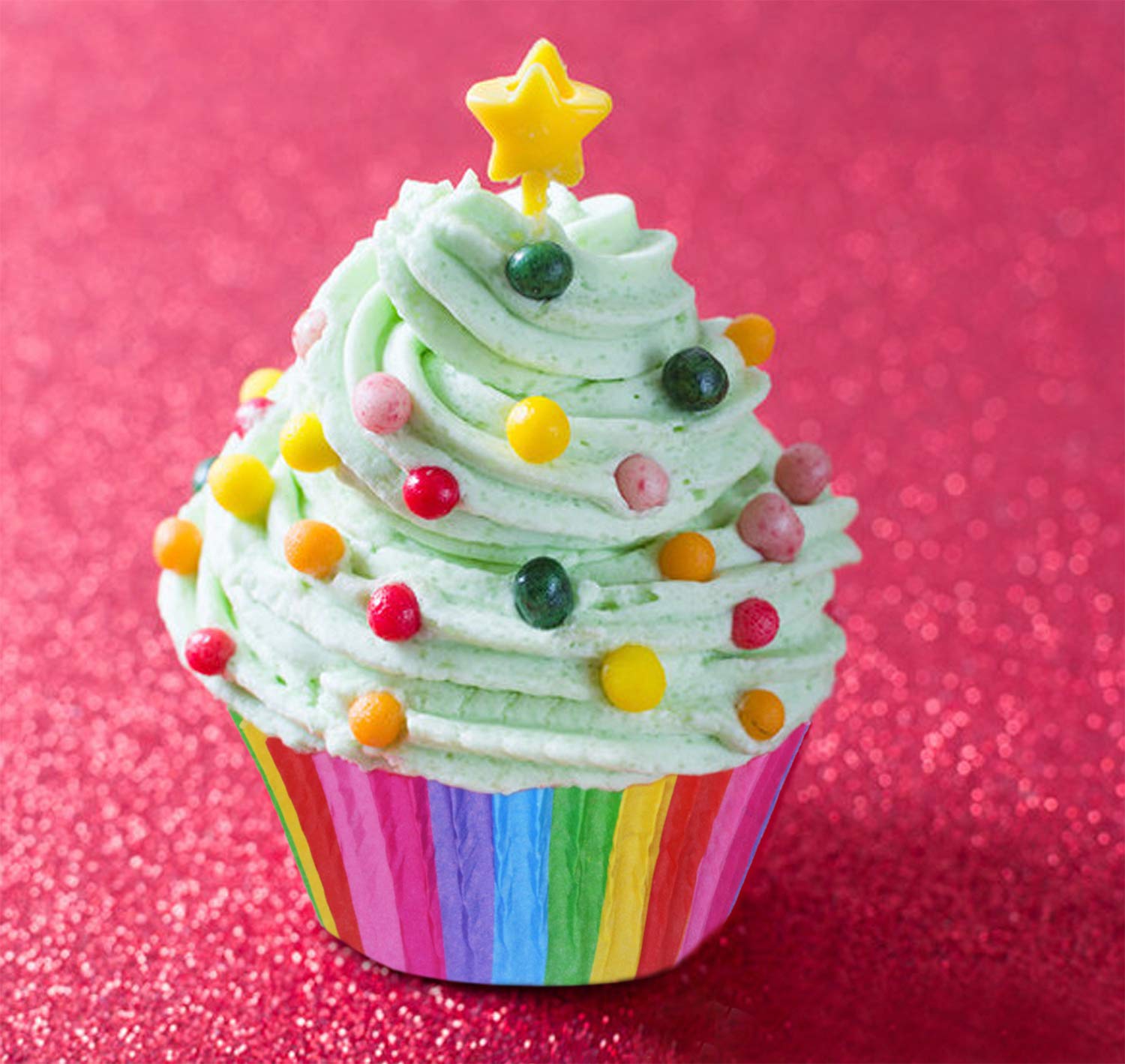 Mini Skater 100Pcs Standard Size Paper Baking Cups Rainbow Cupcake Liners For Wedding Birthday Party Muffins Cupcakes Cake Balls