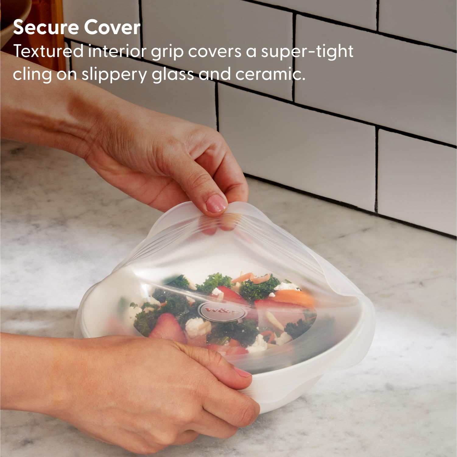 W&P Reusable Silicone Stretch Lid, Set Of 6 Circular Lids, Dishwasher Safe, Freezer Safe, Lfgb/Premium Materials, Microwave Safe