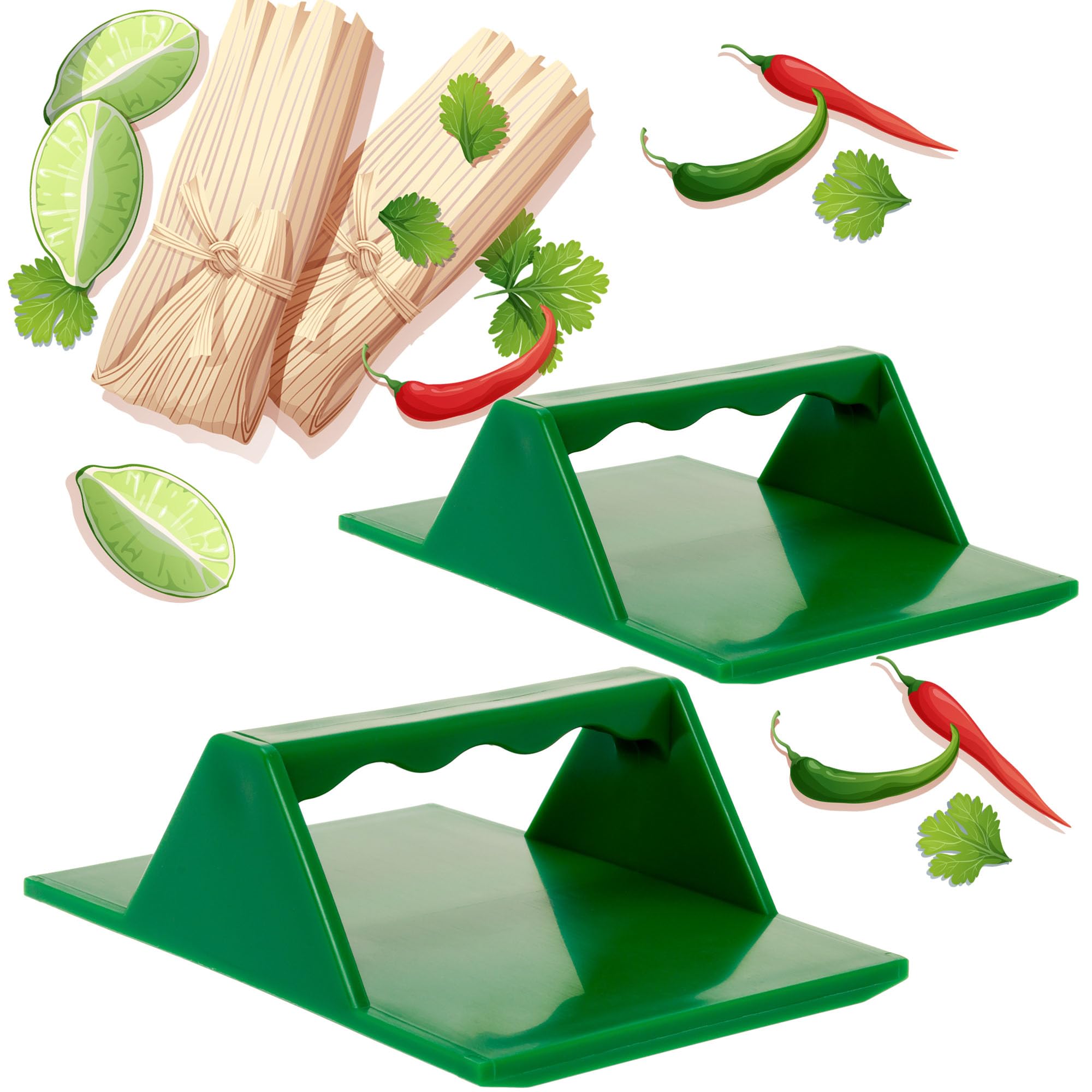 Tamale Masa Spreader Tool (2 Pack, Green) Masa Spreader For Tamales, Esp  Tula Para Hacer Tamales, Maker For Wrappers & Corn Hus