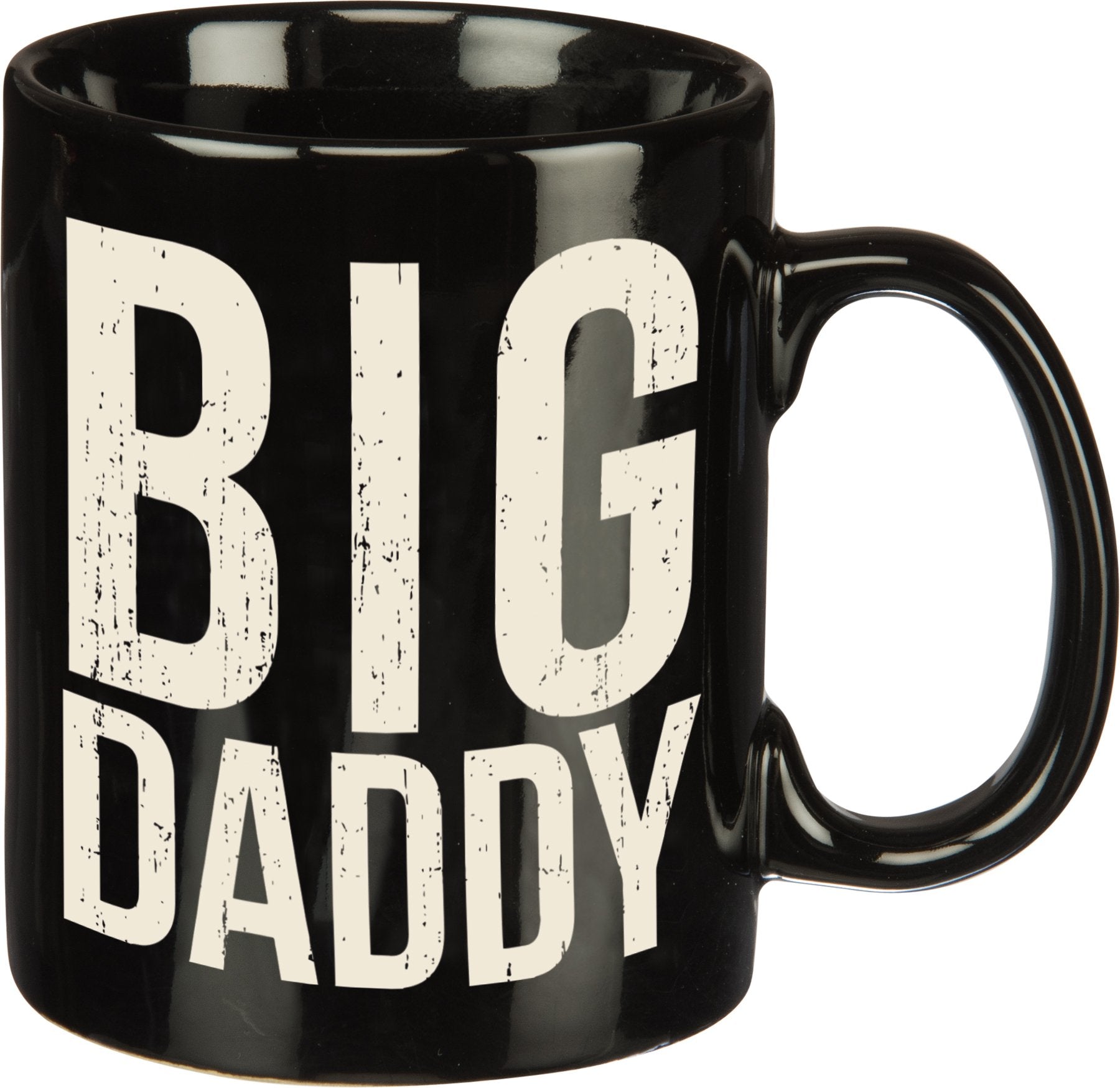 Primitives by Kathy Stoneware Coffee Mug, 1 Count (Pack of 1), Big Daddy, 20 ounces, 4.5W x 5H