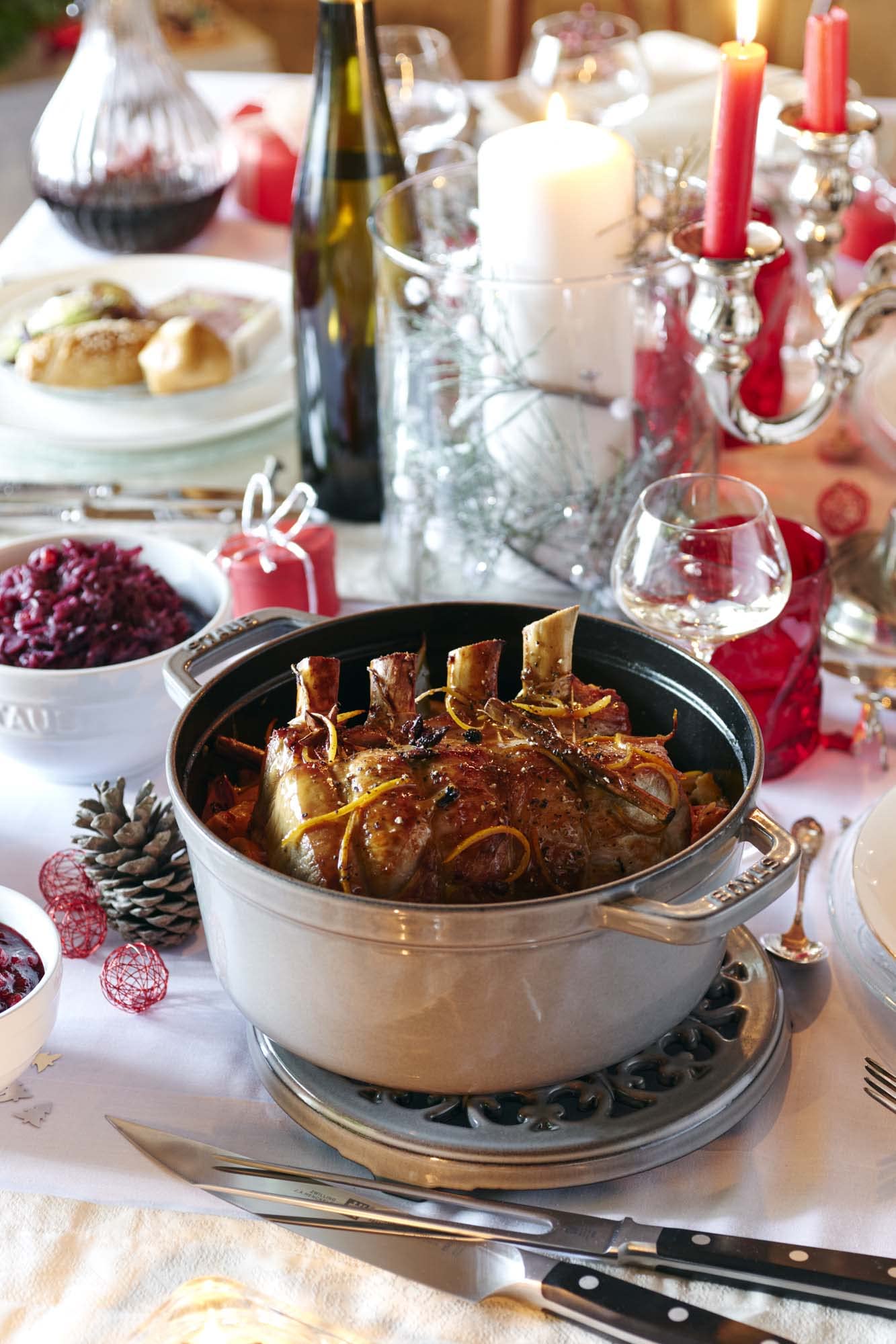 Staub Cast Iron 7-Qt Round Cocotte - Graphite Grey, Made In France