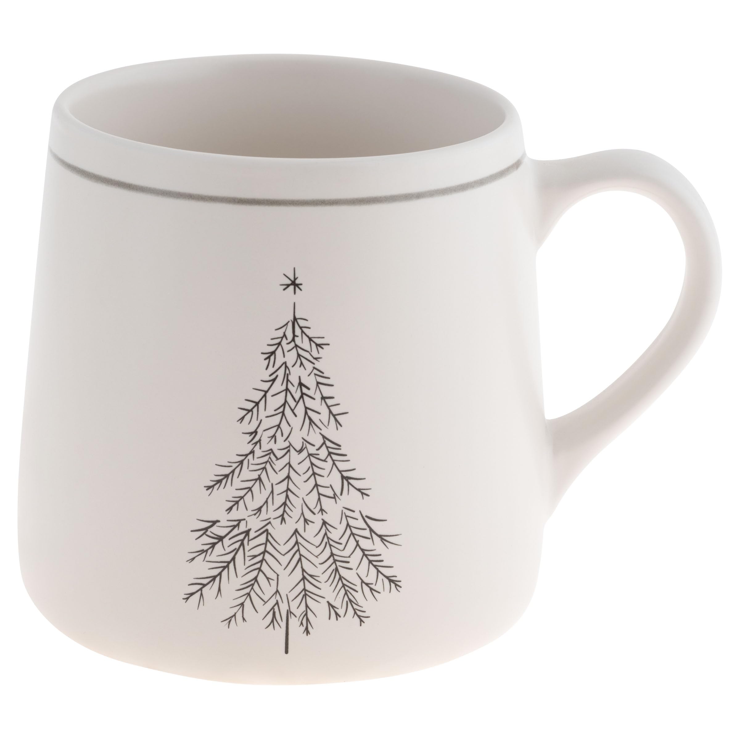 Karma Gifts, Winter White Mug, Christmas Tree 18 OZ