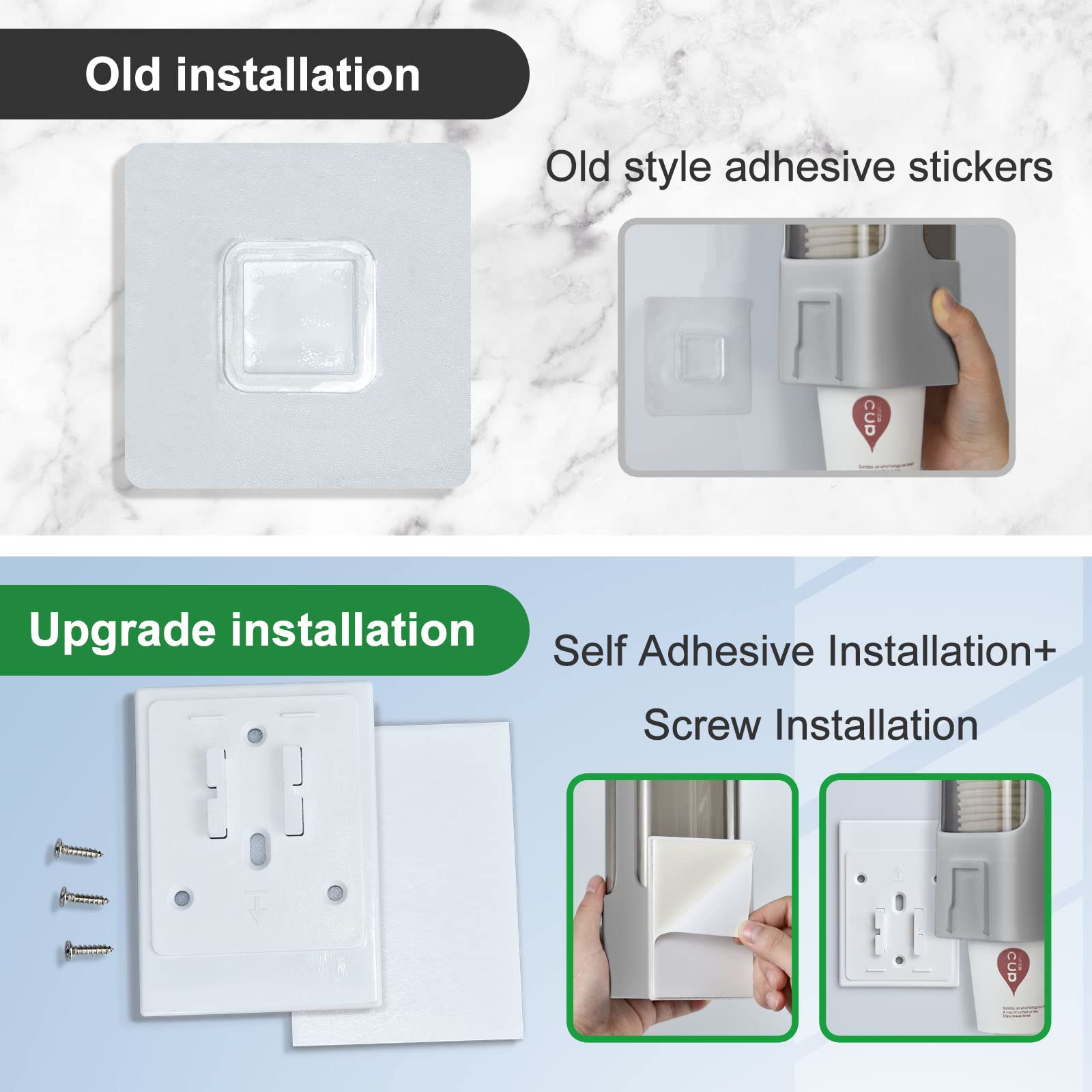 Cup Dispenser, Pull Type Bathroom Cup Holder For 3Oz-5Oz Disposable Paper Cup Plastic Cup Water Cooler Cup Dispenser For Office