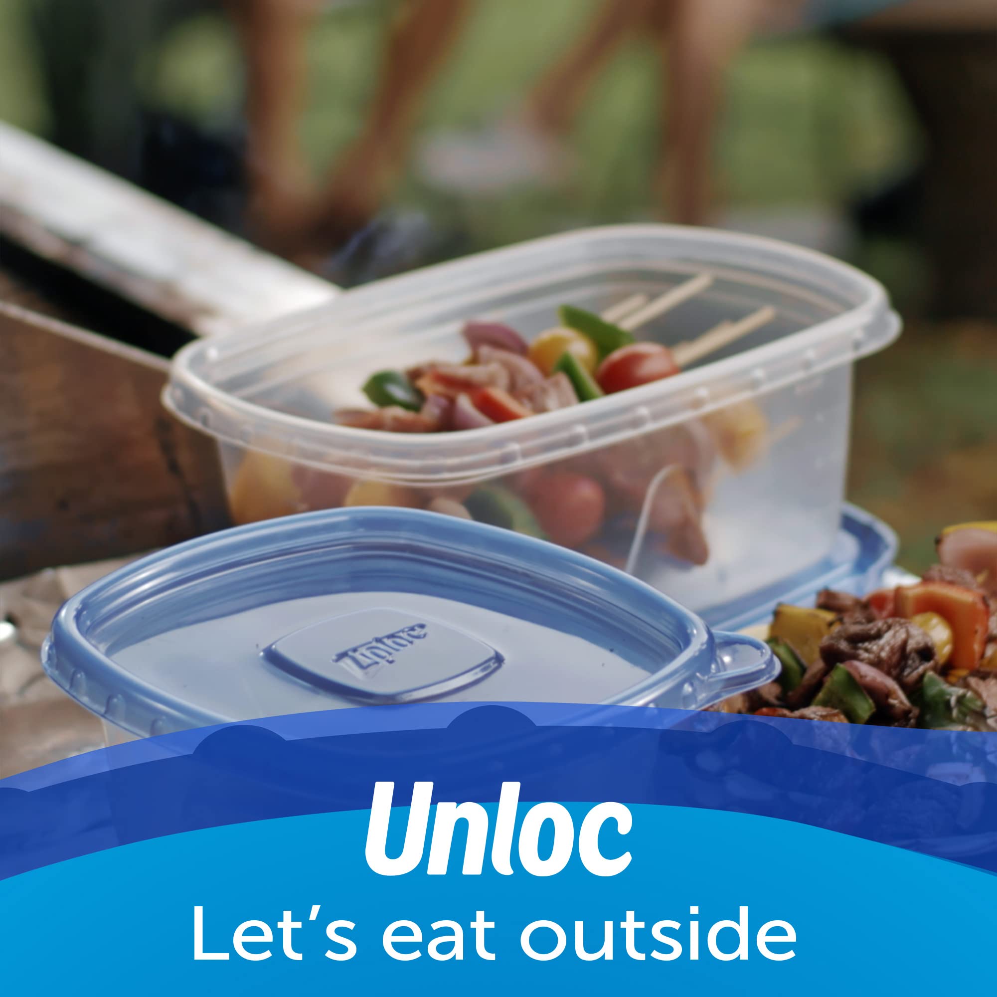 Ziploc Food Storage Meal Prep Containers Reusable For Kitchen Organization, Smart Snap Technology, Dishwasher Safe, Mini Rectang