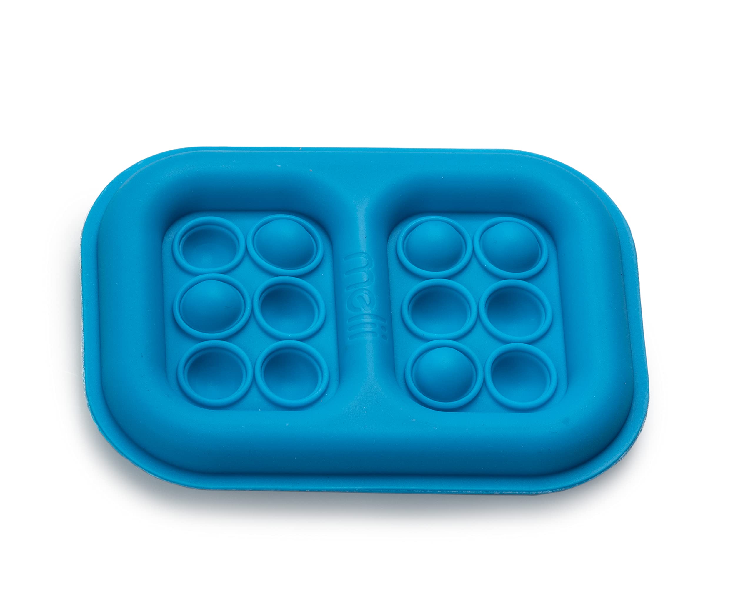 Melii Pop-It Fidget Toy Ice Pack For Kids Lunch Boxes (2 Pack, Blue & Lime)