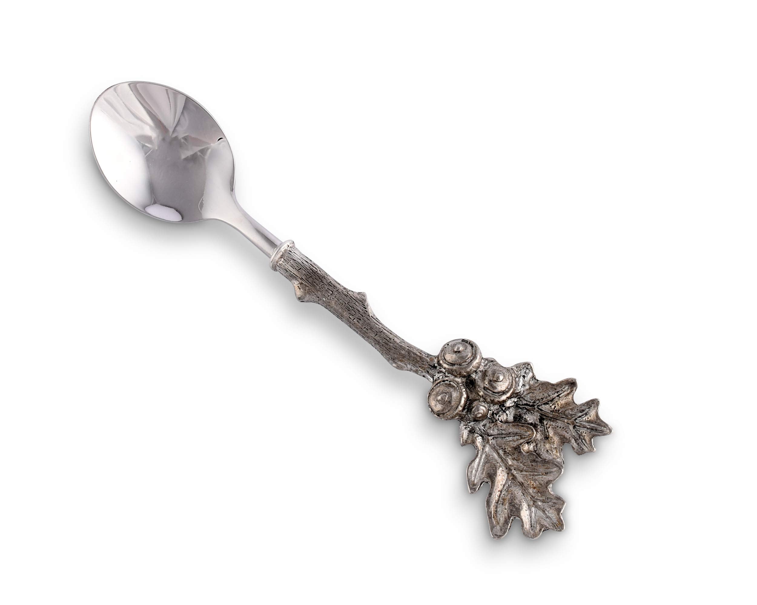Vagabond House Pewter Acorn & Oak Leaf Jam/Sauce Spoon 5.5 Inch Long