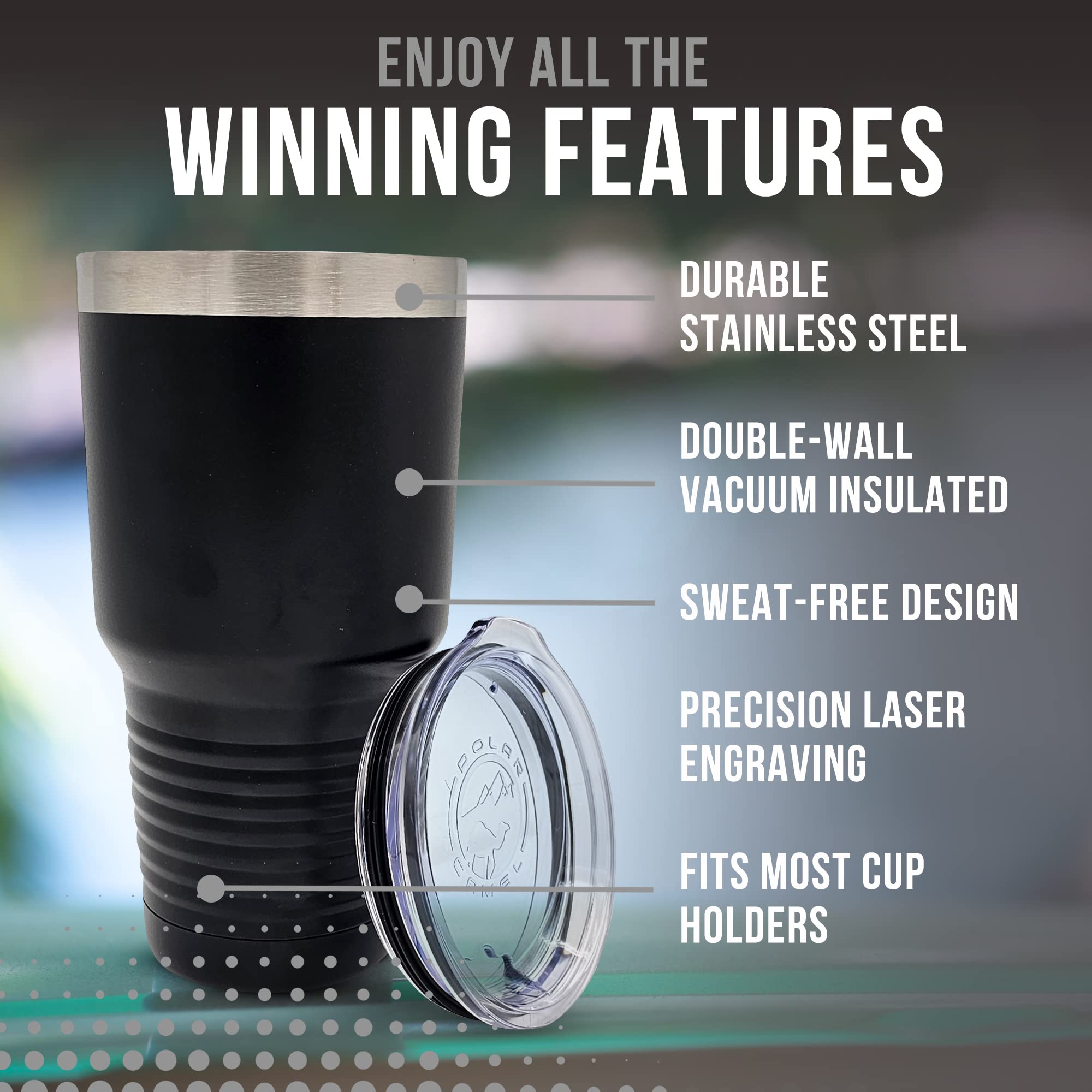 Jfwcreations Tennis Coach Tumbler - Tennis Coach Gift 30Oz Insulated Engraved Stainless Steel Tennis Coach Cup Black
