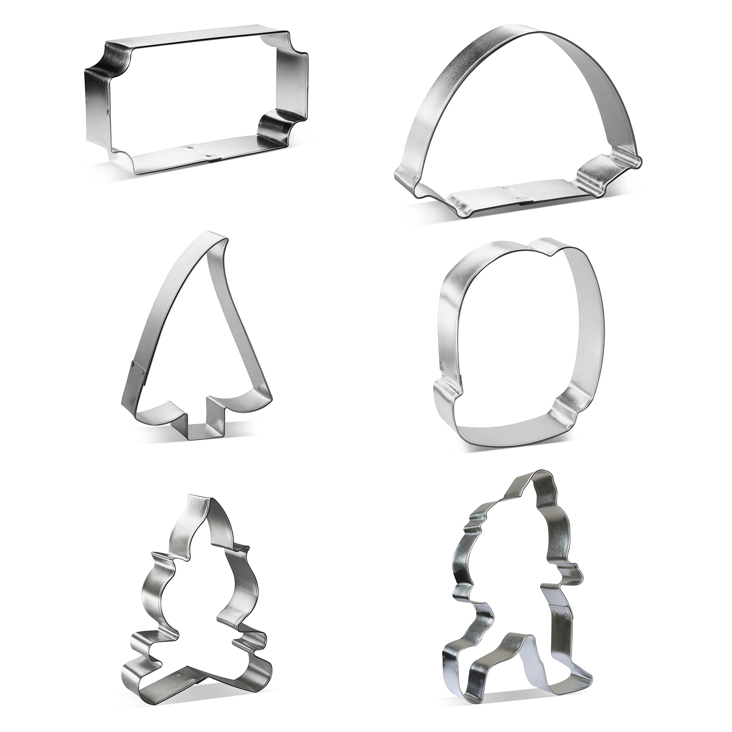 Foose Cookie Cutters Woodland Forest Cookie Cutter 6 Pc Set With Recipe Card, Made In Usa