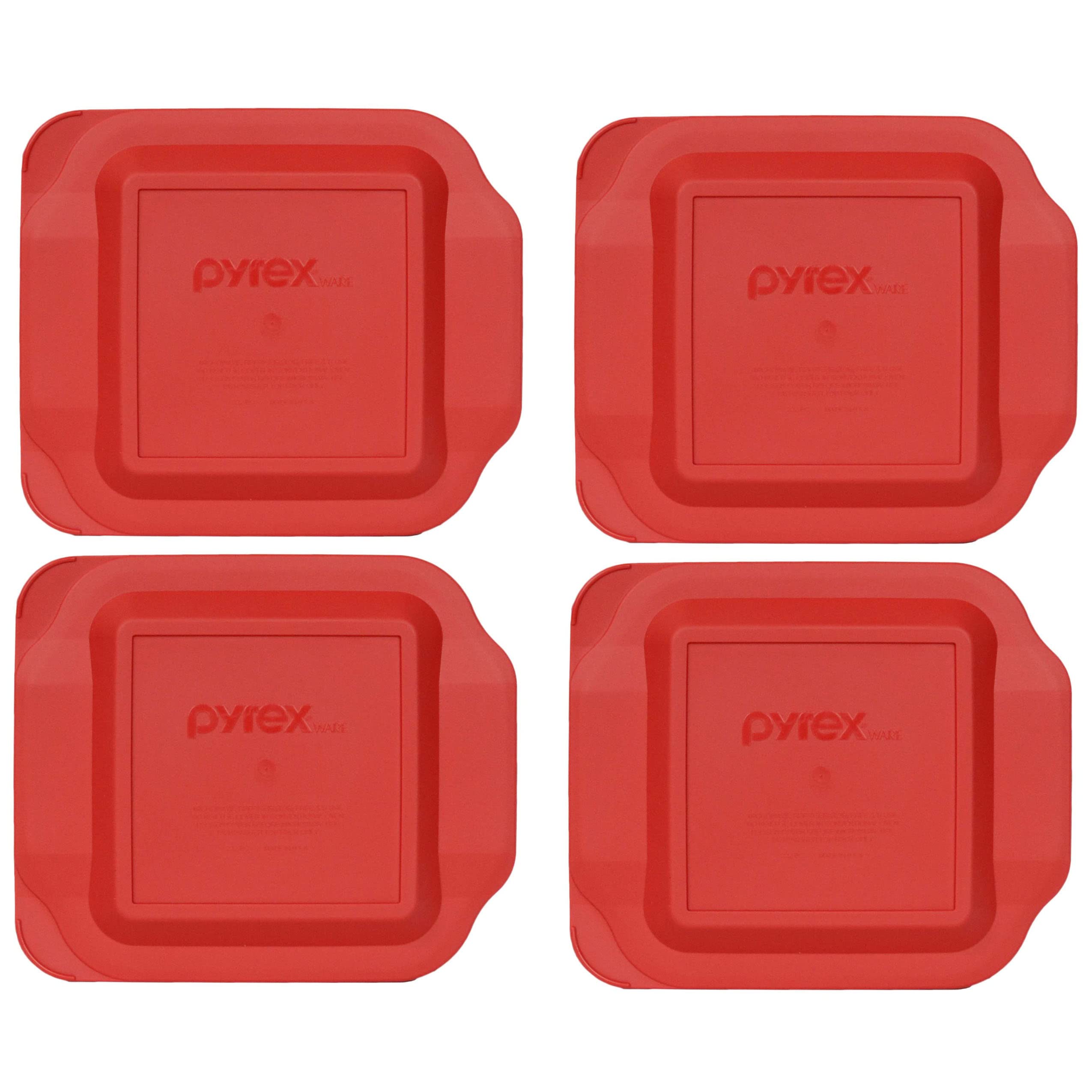 Pyrex 222-Pc 2Qt Red Lid (4-Pack)