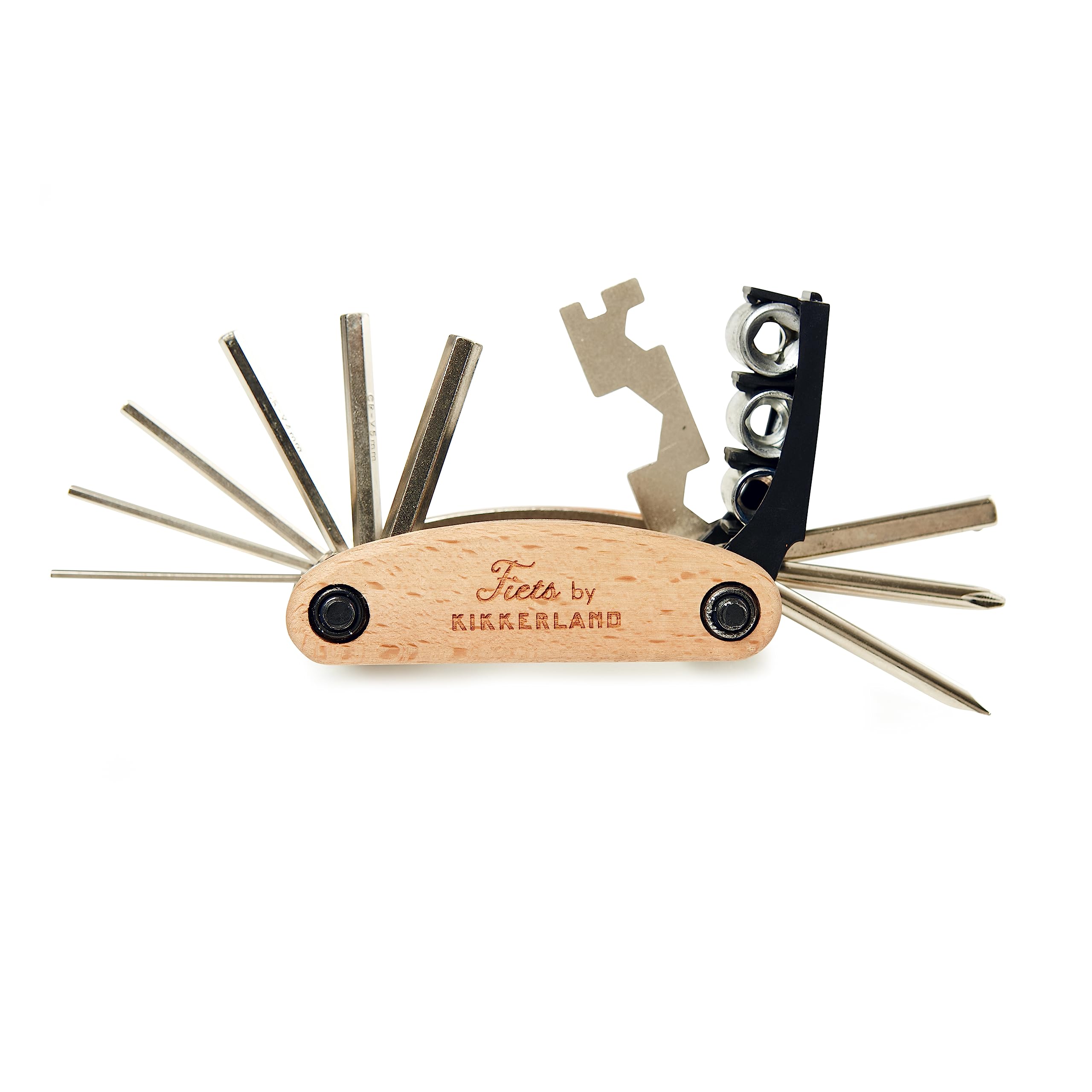 Kikkerland Compact 16 In 1 Bike Tool Bicycle Repair On The Go Edc, Bike Accessories