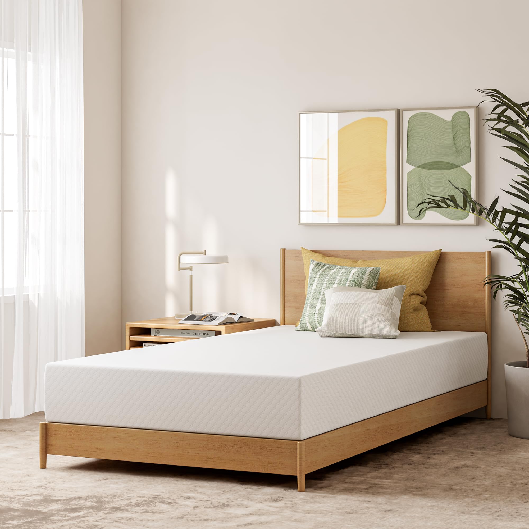 Gaeste 8 Inch Twin Cooling Gel Memory Foam Mattress For Cool Sleep Medium Firm Certipur-Us Certified Mattress In A Box Pressure