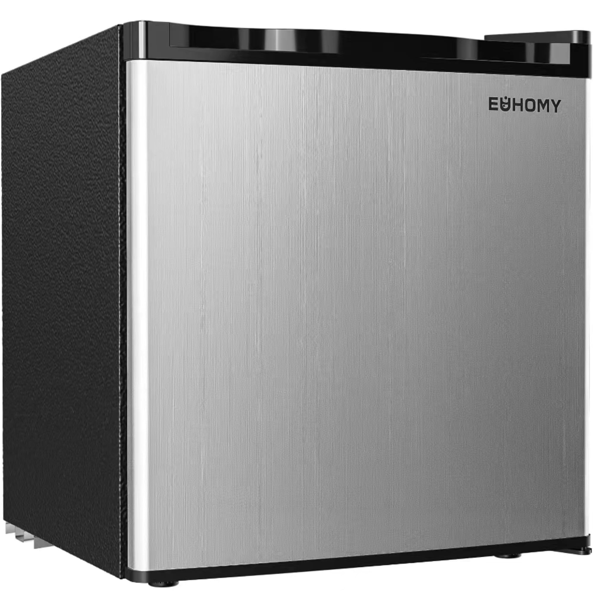 EUHOMY 1.7 Cu.Ft Mini Fridge with Freezer, Reversible Single Door Compact Refrigerator, Adjustable Thermostat, Energy Saving, Mi