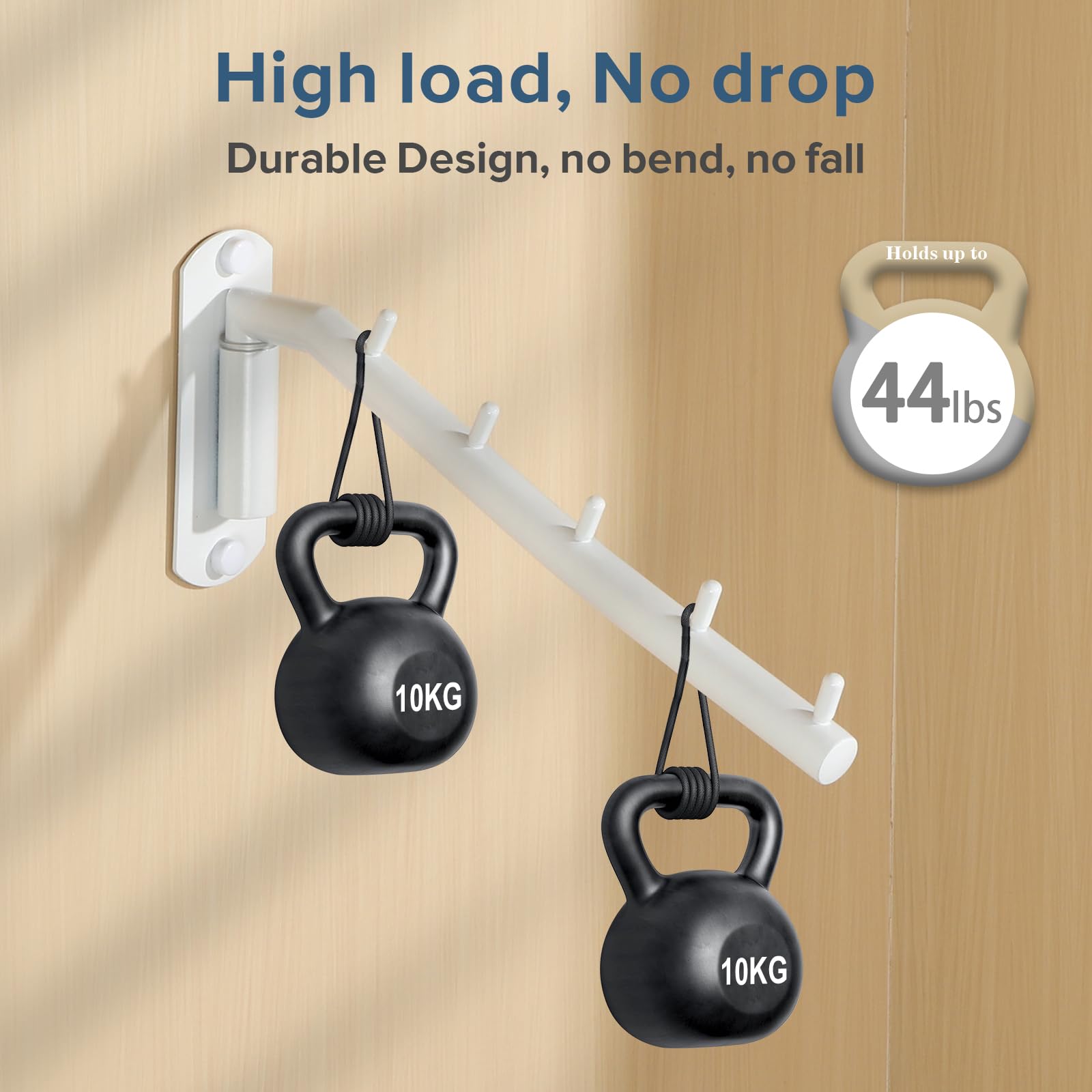 Alise Swing Clothes Hanger Rack,Garment Racks Wall Mount Clothes Bar-Hanger Holder Hooks Heavy Duty Folding Drying Rack Space Sa