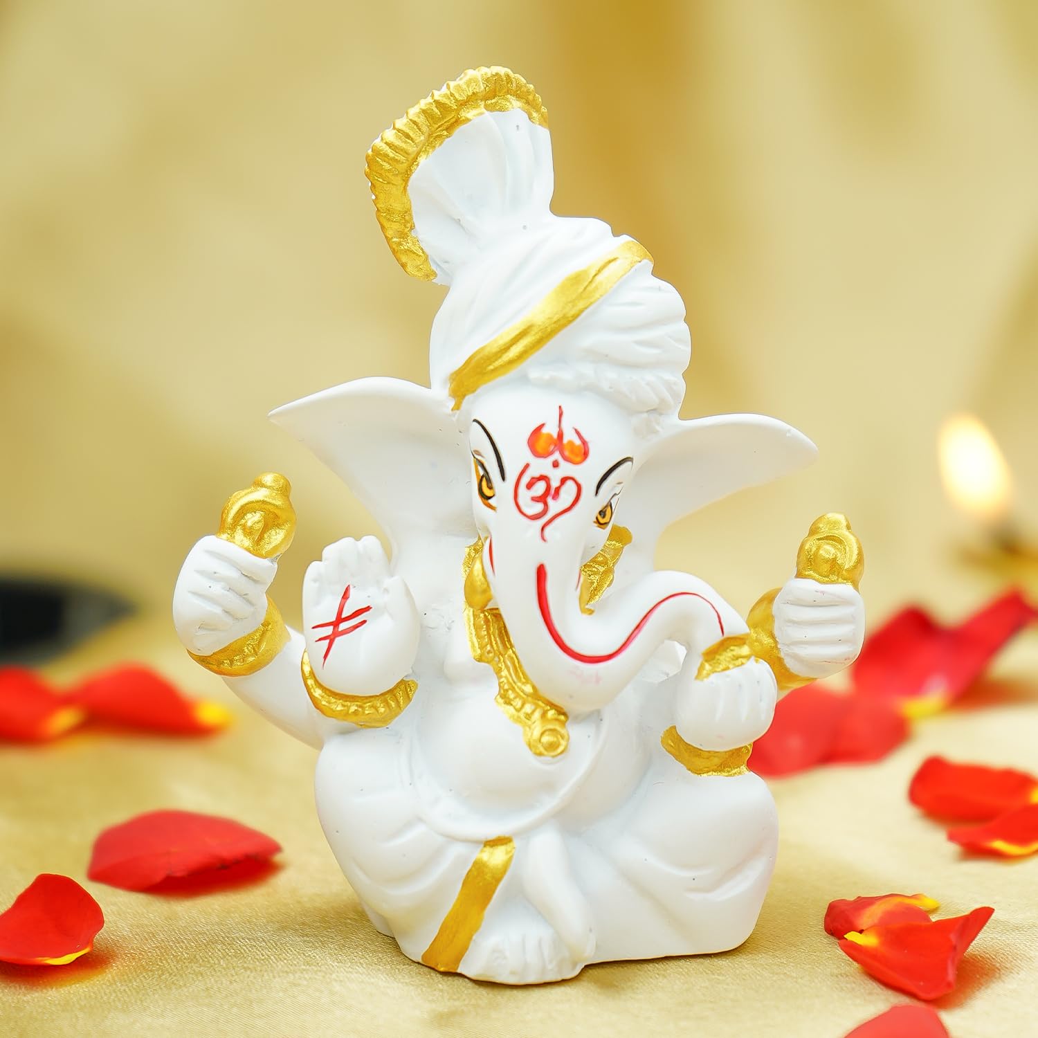 Ekhasa Ganesh Idol For Car Dashboard | Ganpati Idol For Cars | Vinayak Idols For Car Dash Board, Home Decor | Ganapathi Idol For