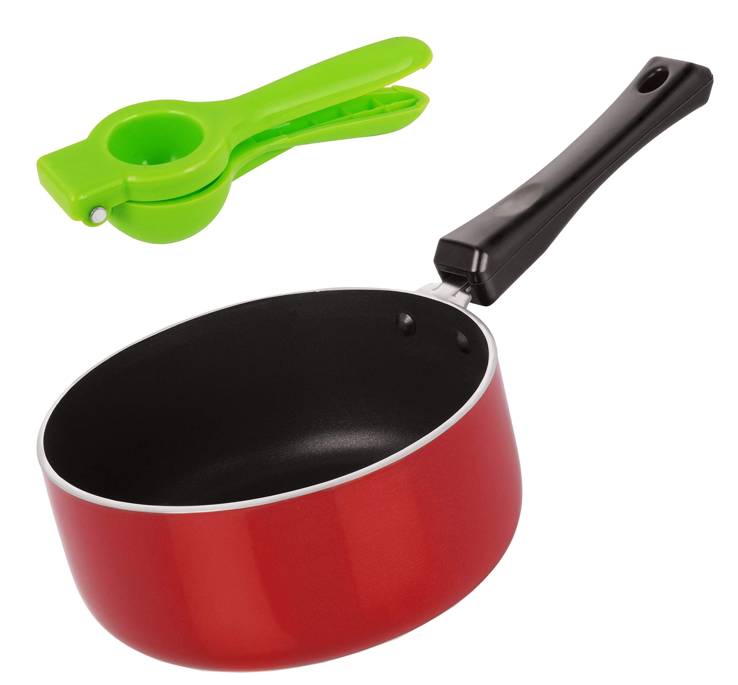 Nirlon NonStick Gas Compatible Sauce Pan With Free Lemon Squeezer