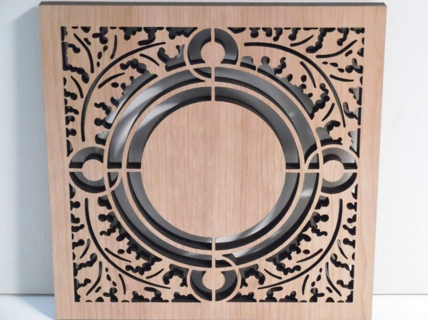Frank Lloyd Wright Roberts Skylight Design Laser Cut Wood Trivet