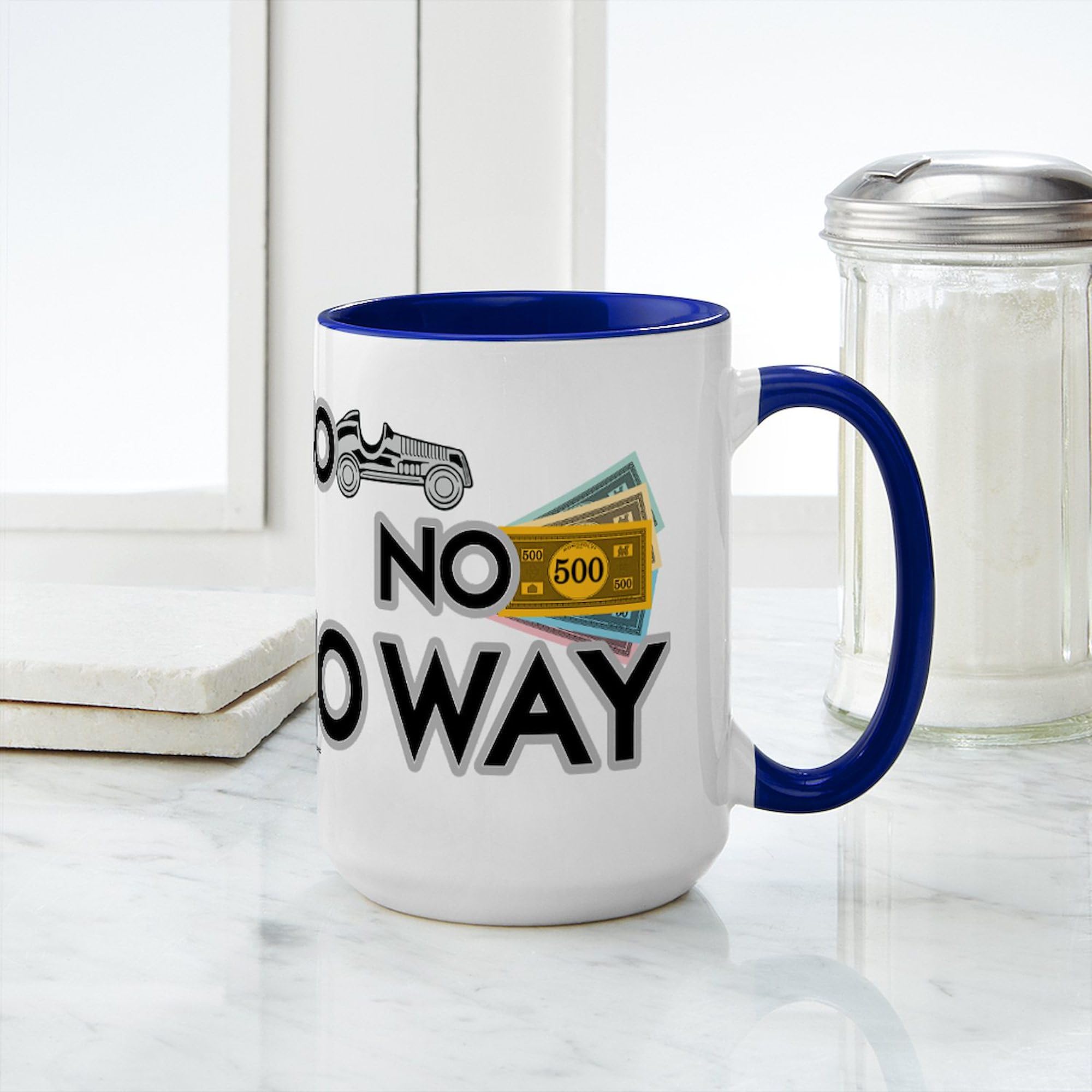 CafePress Monopoly NO WAY 15 oz (444 ml) Ceramic Coffee Mug