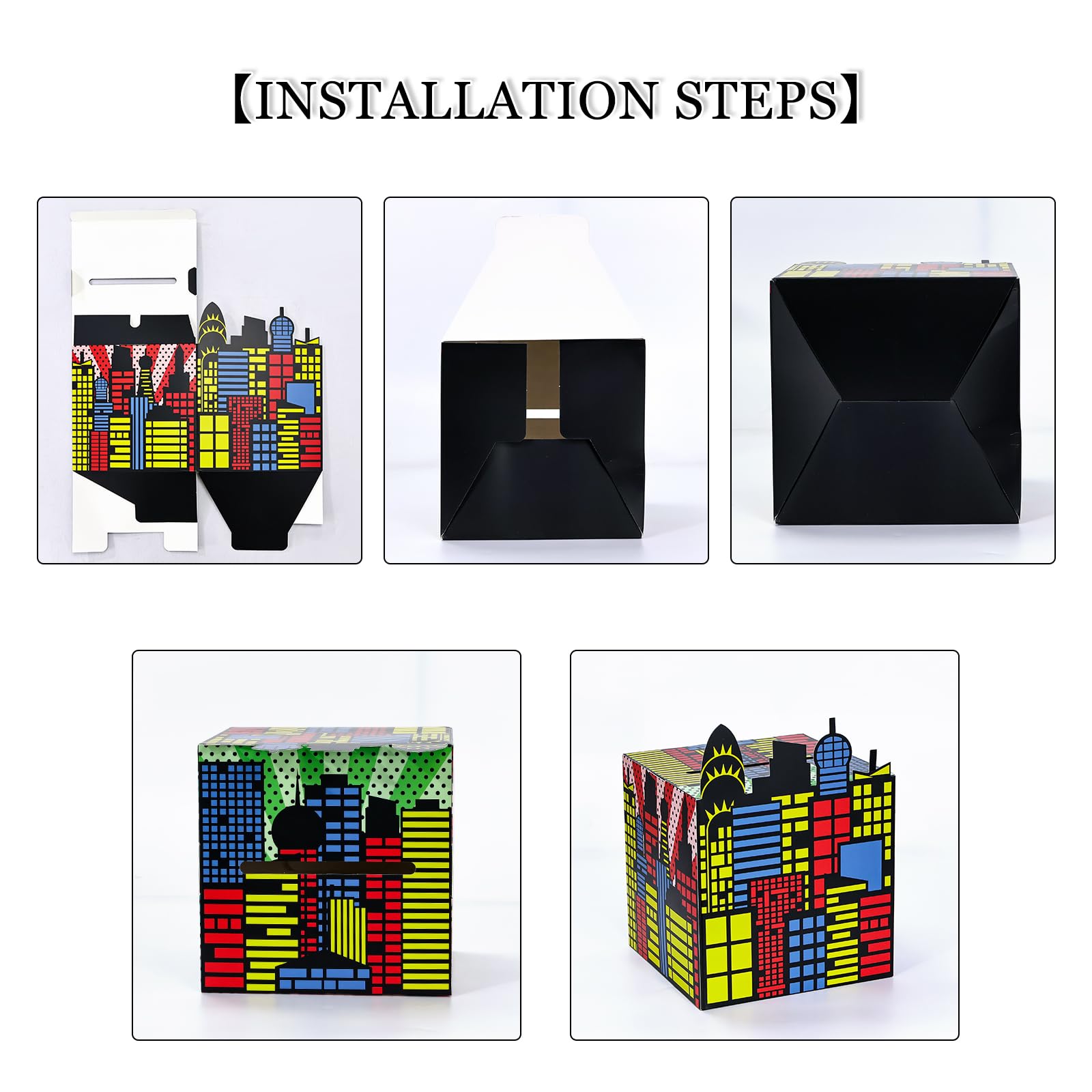 Rindojin Valentines Mailbox For Kids Hero Valentines Day Cards For Kids Classroom School Super Themed Party Supplies Valentines