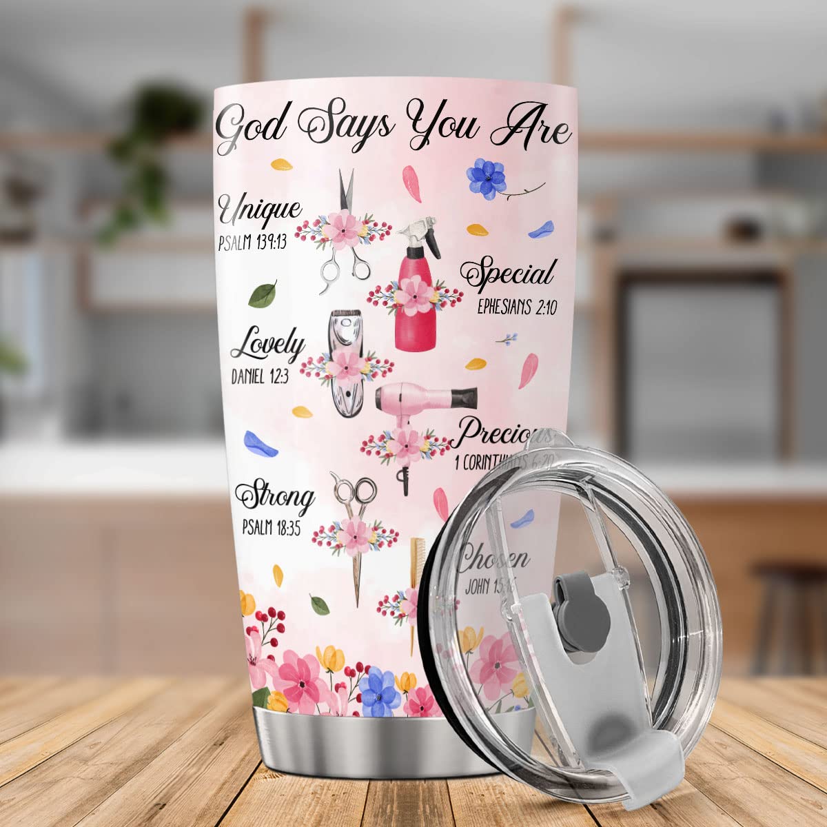 9Gift4You Hair Stylist Coffee Tumbler Hairdressers Travel Mug With Lid Birthday Gifts For Adults Men Women Friends Coworkers Col