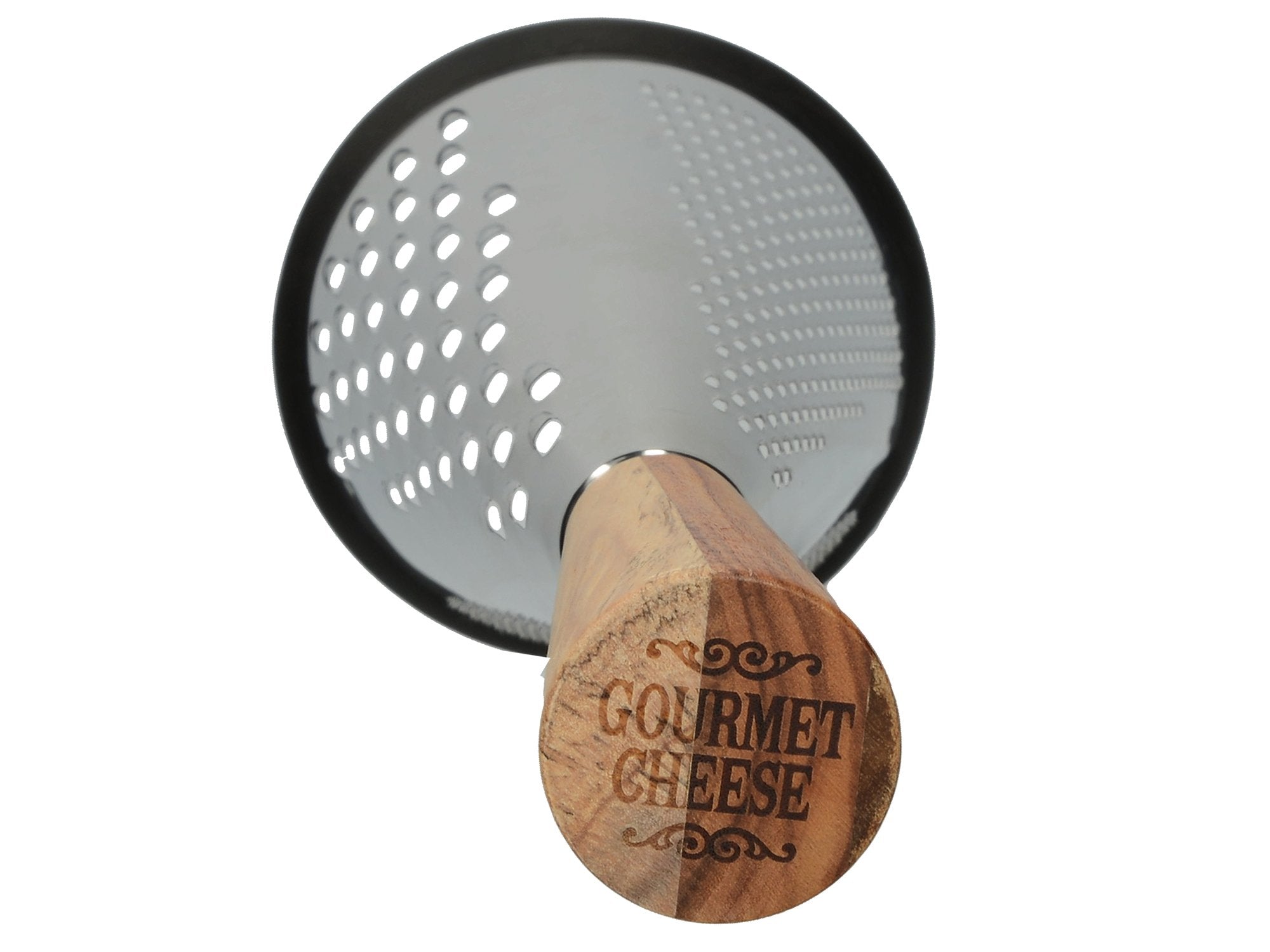 Gourmet Cheese Creative Tops Vintage-Style Conical Cheese Grater With Wooden Handle, 13 X 13 X 33 Cm (5'' X 5'' X 13''), Large (