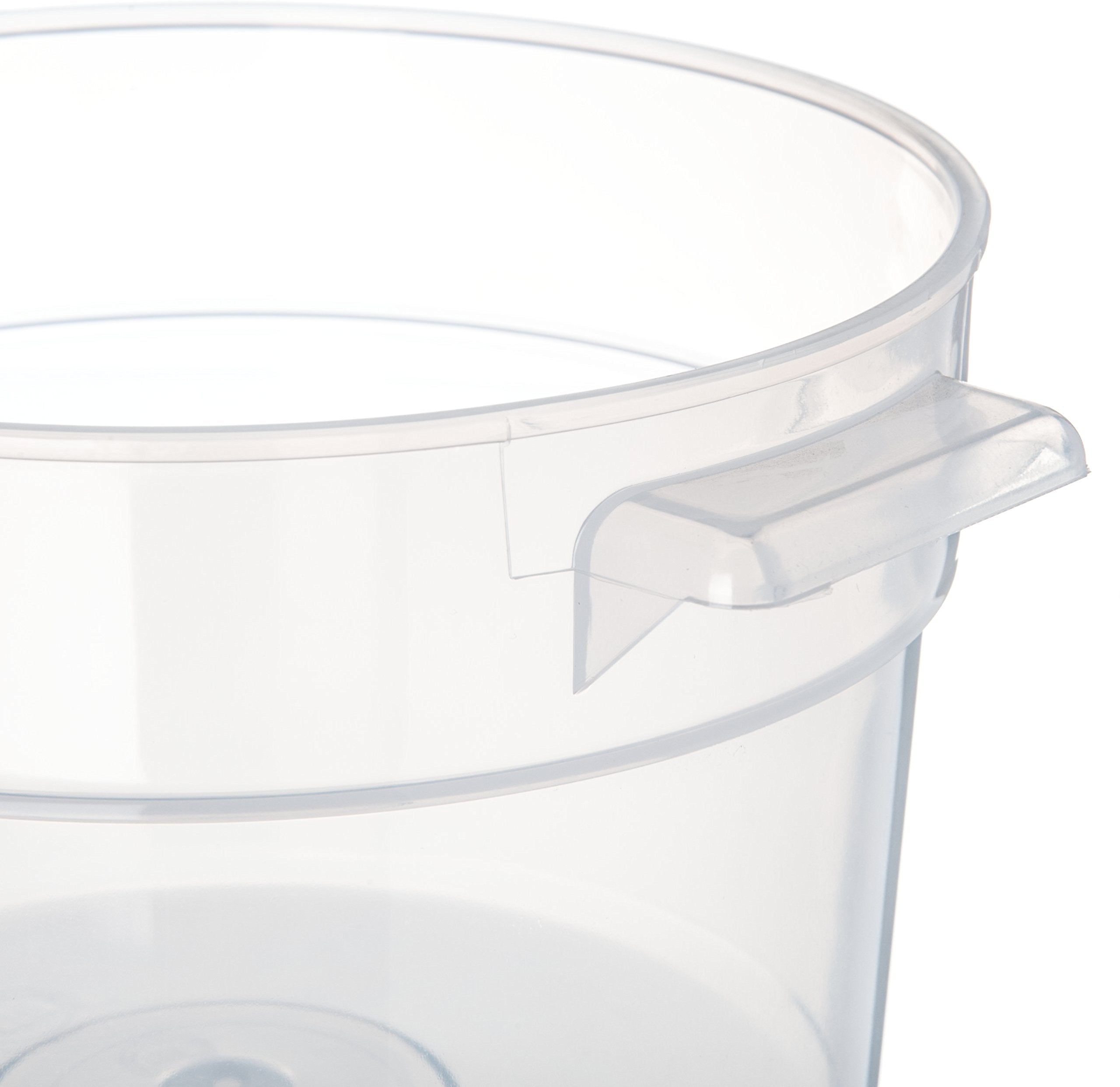 Carlisle Foodservice Products Bain Marie Food Storage Container For Restaurants, Catering, Kitchens, Plastic, 2 Quarts, Clear