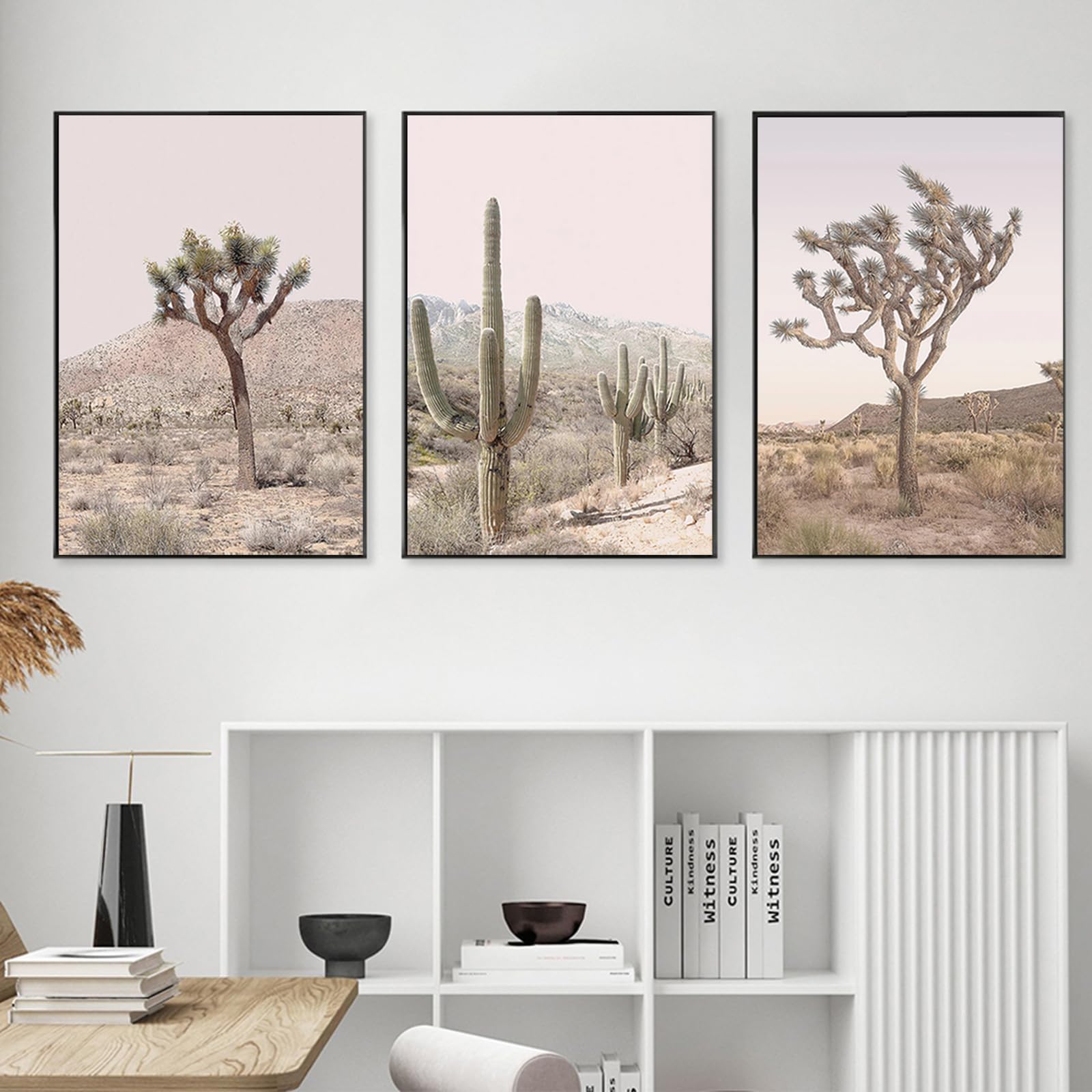 Desert Landscape Art Print Cactus Photography Wall Art For Living Room Desert Cactus Poster Desert Mountain Pictures Desert Cact