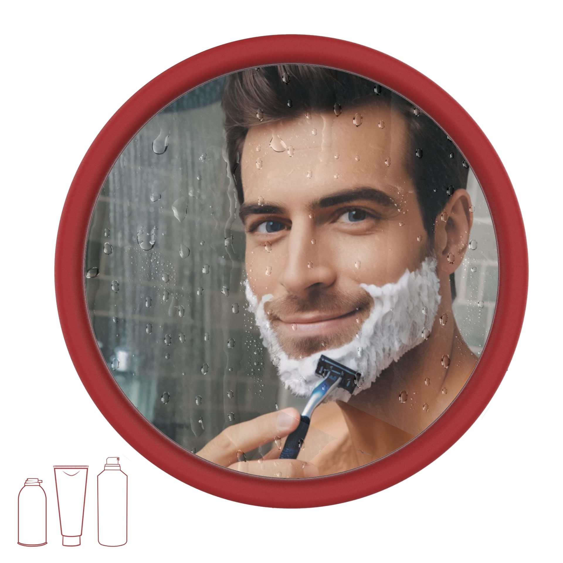 The Original Keister Shower Shaving Mirror, Anti Fog & Anti Scratch