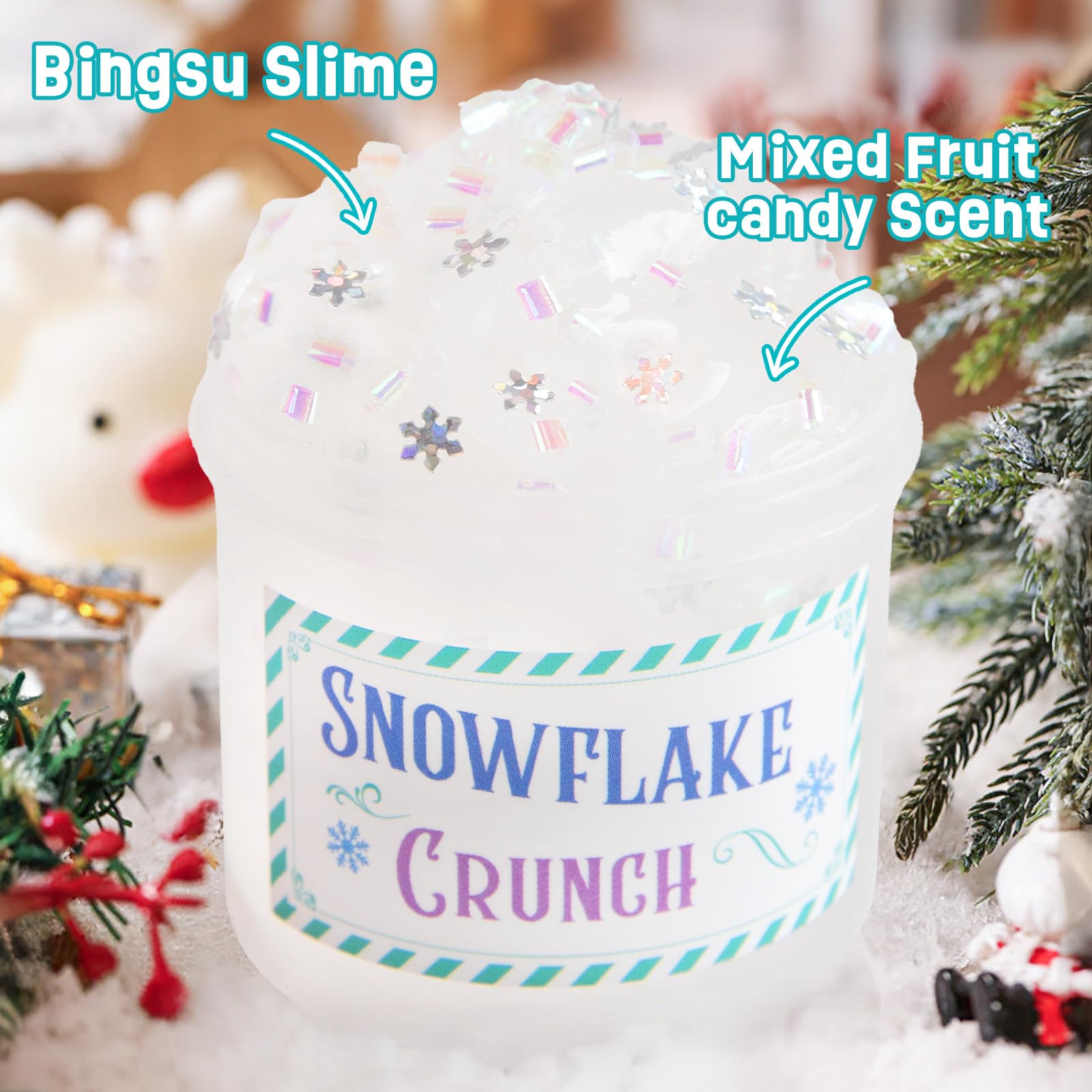 Advent Calendar 2025-24 Days of Slime and Charms Kit - Christmas Countdown Calendars Gifts for Girls Boys Kids Teens Toddlers