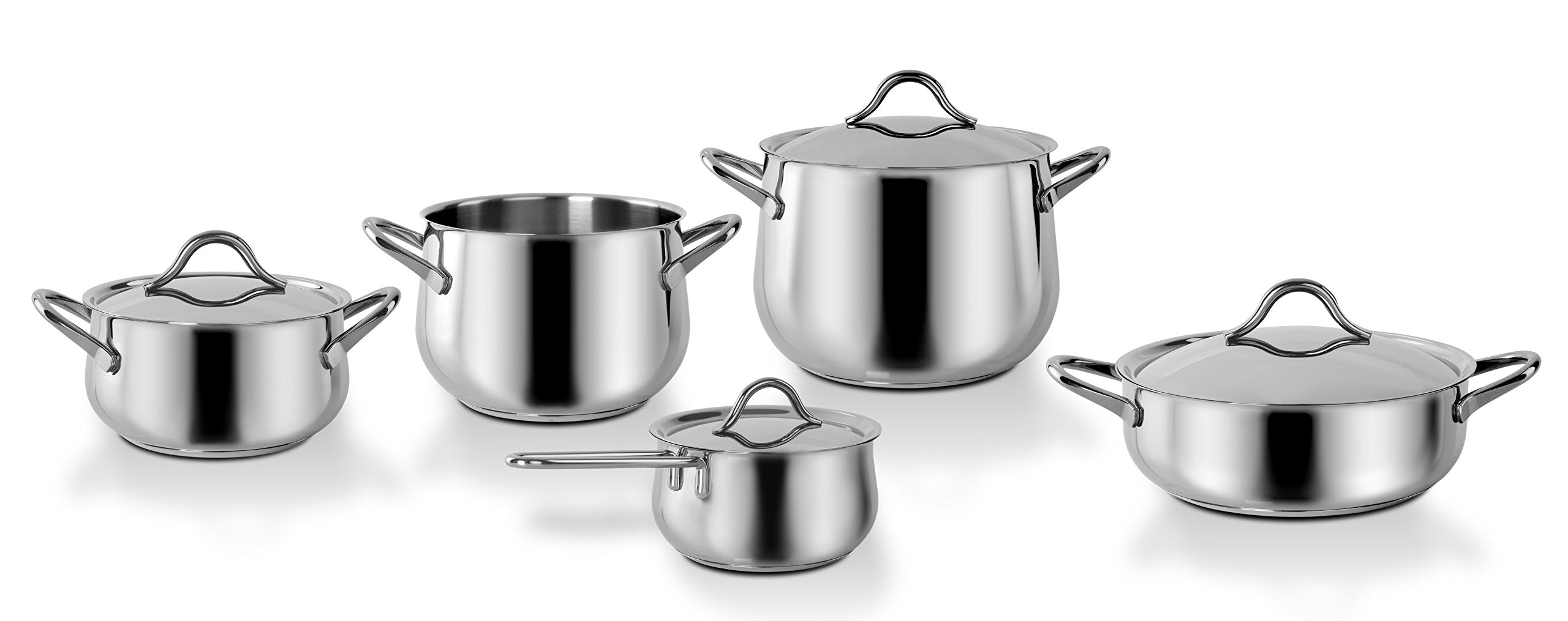 Barazzoni Italian Flavour, 9 Pieces, Stainless Steel 18/10. Made in Italy.