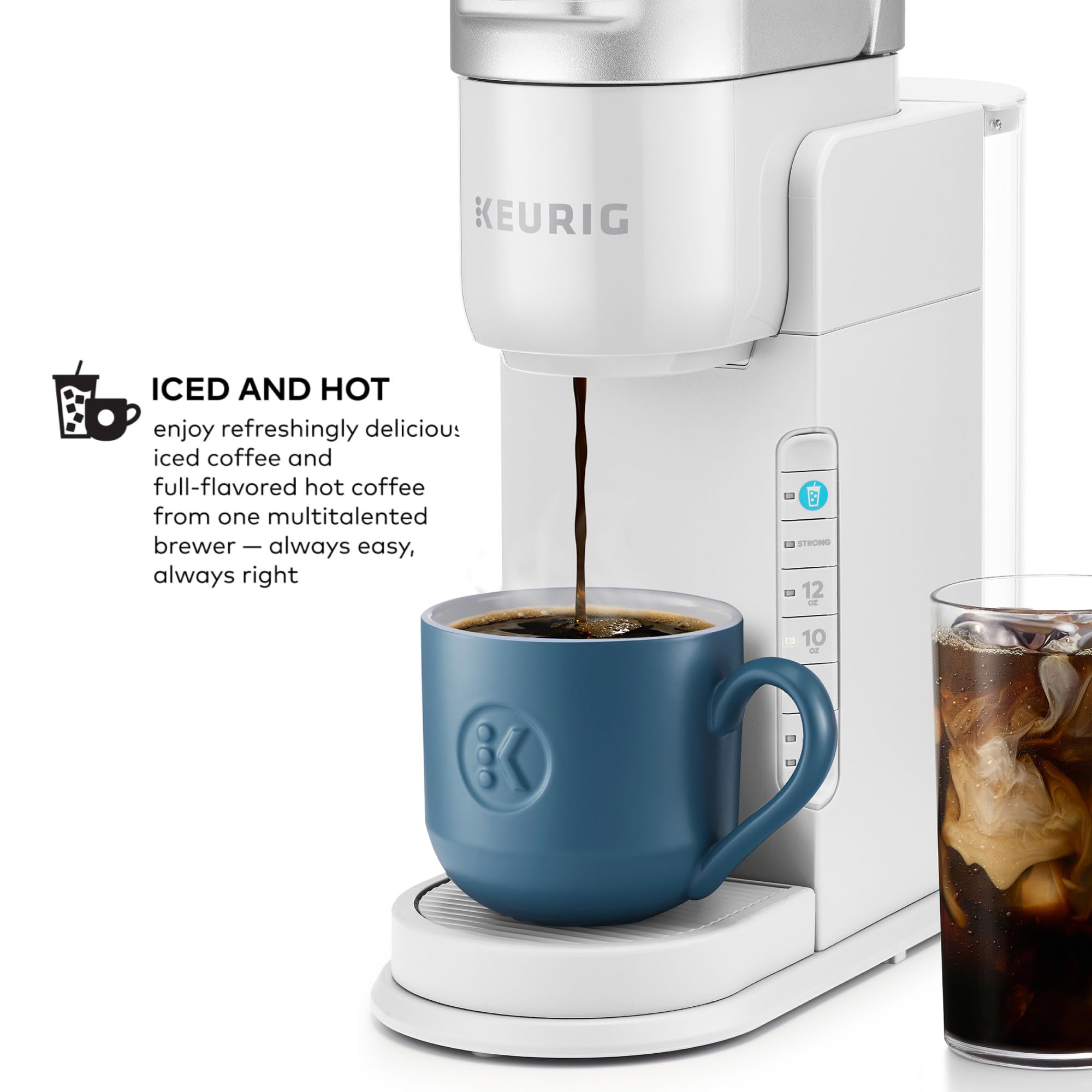 Keurig K-Iced Coffee Maker, Single Serve K-Cup Pod Iced Coffee Maker, With Hot And Cold Coffee Capabilities, Brews Any K-Cup Pod