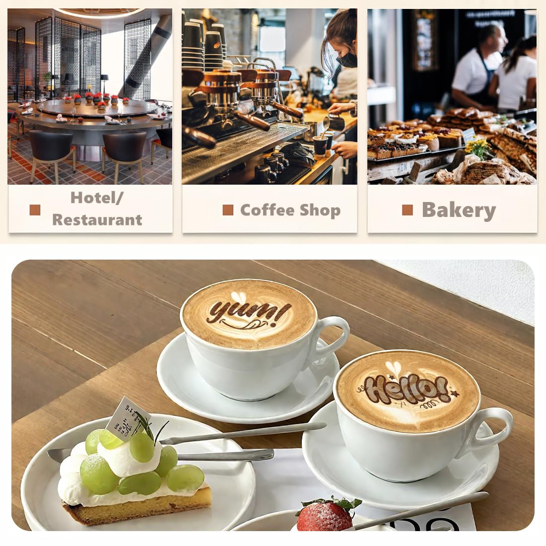 EVEBOT Handheld Food PrintPen, Portable Mini Latte Art & Dessert Decorator for Coffee, Macarons, Cookies - Bluetooth 4.2, Matcha