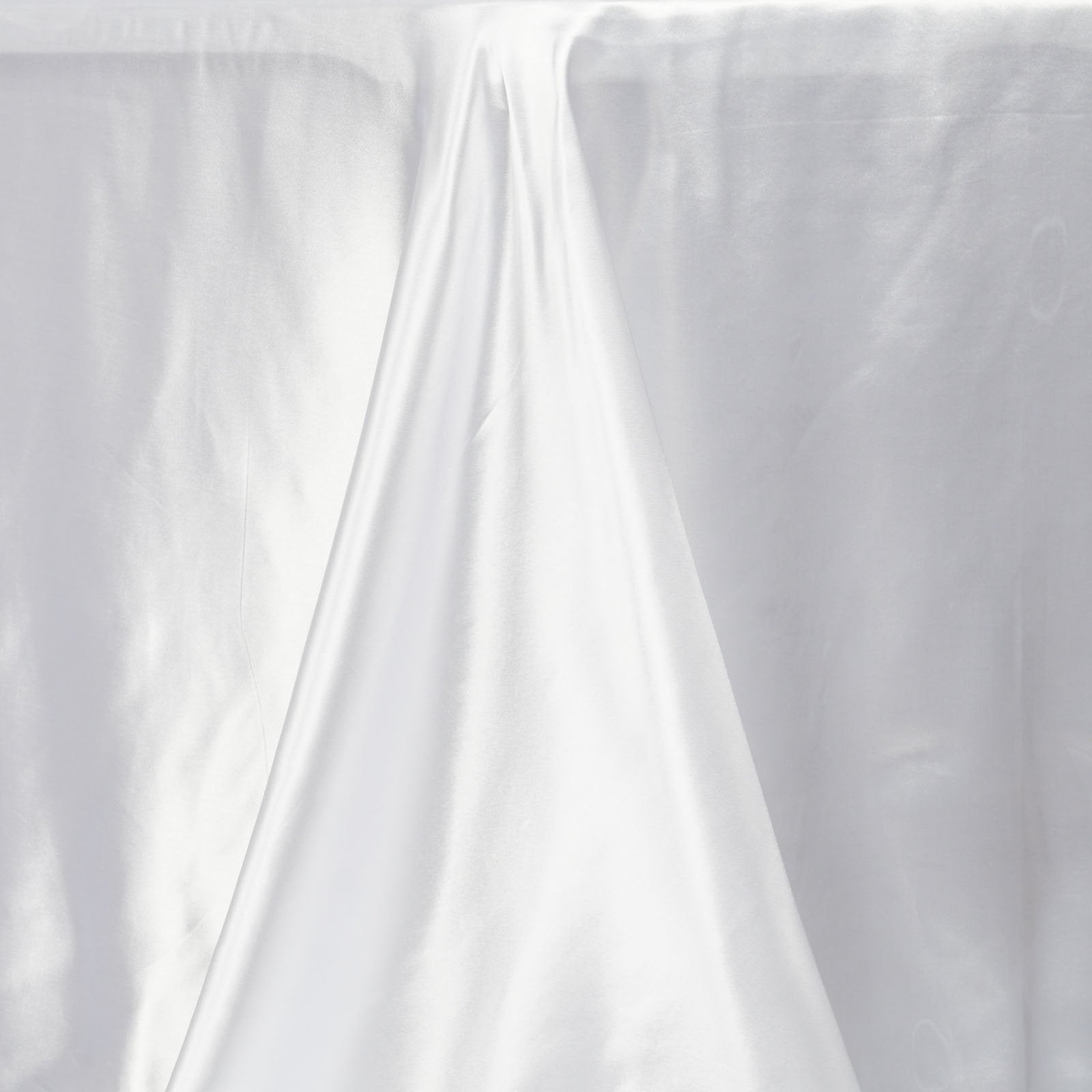 Balsacircle 90X156 Inch White Satin Rectangle Tablecloth Table Cover Linens For Wedding Table Cloth Party Reception Events Kitch