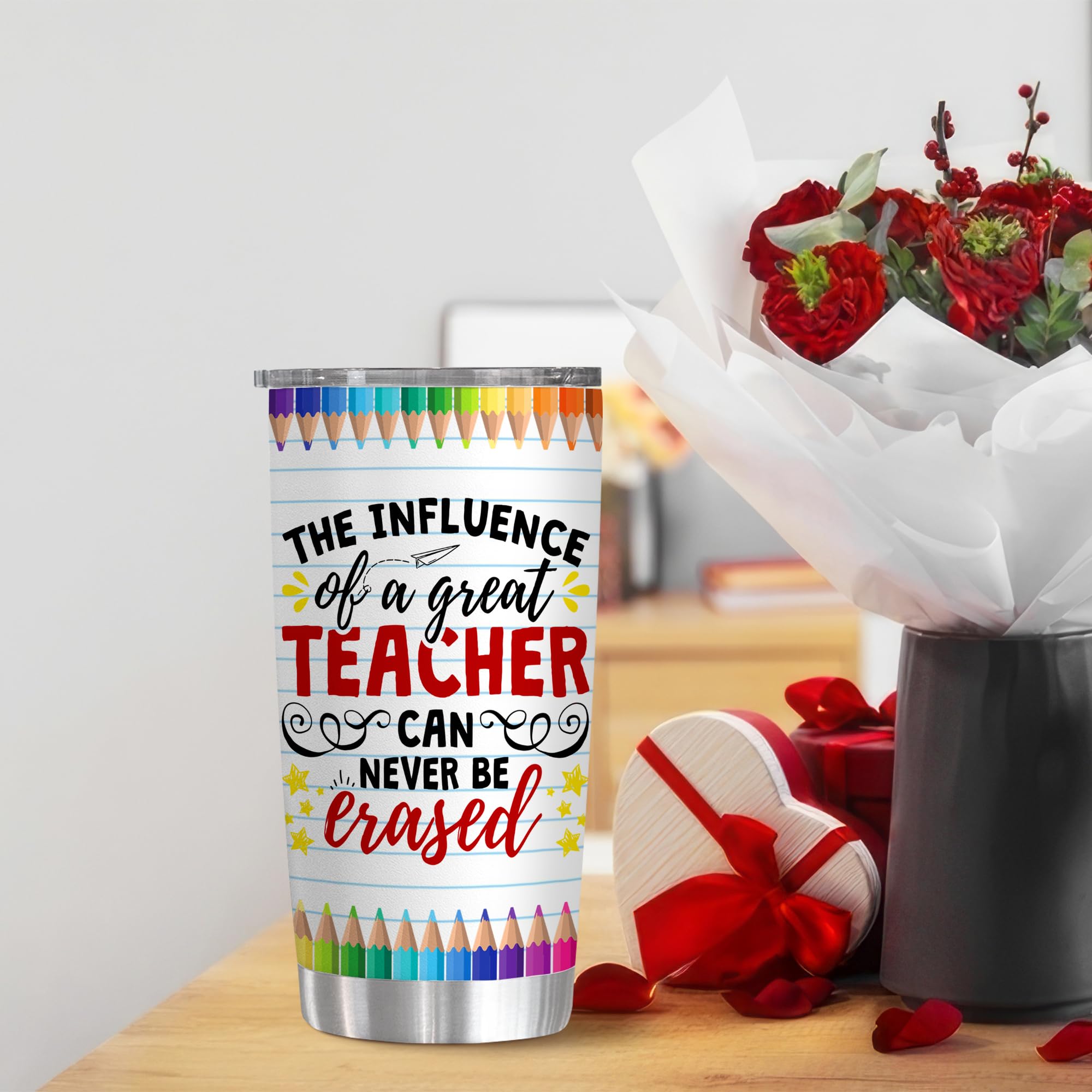 Teezwonder Teacher Appreciation Gifts For Women - Teachers Day, Graduation, Appreciation Week, Back To School, Birthday, Christm