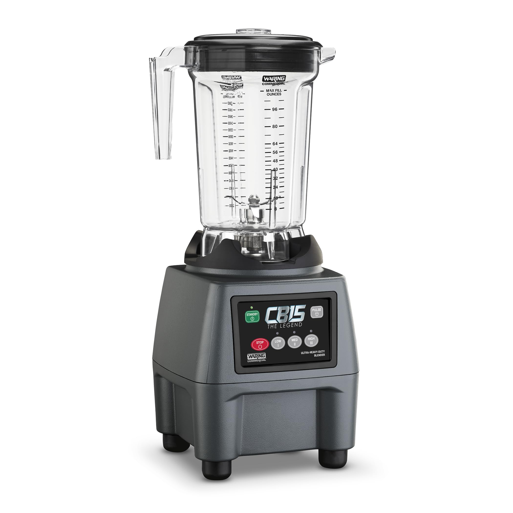 Waring Commercial Heavy Duty Blender, 3.75 Horsepower Motor with Electronic Keypad,1 Gallon Copolyester Container for Professina