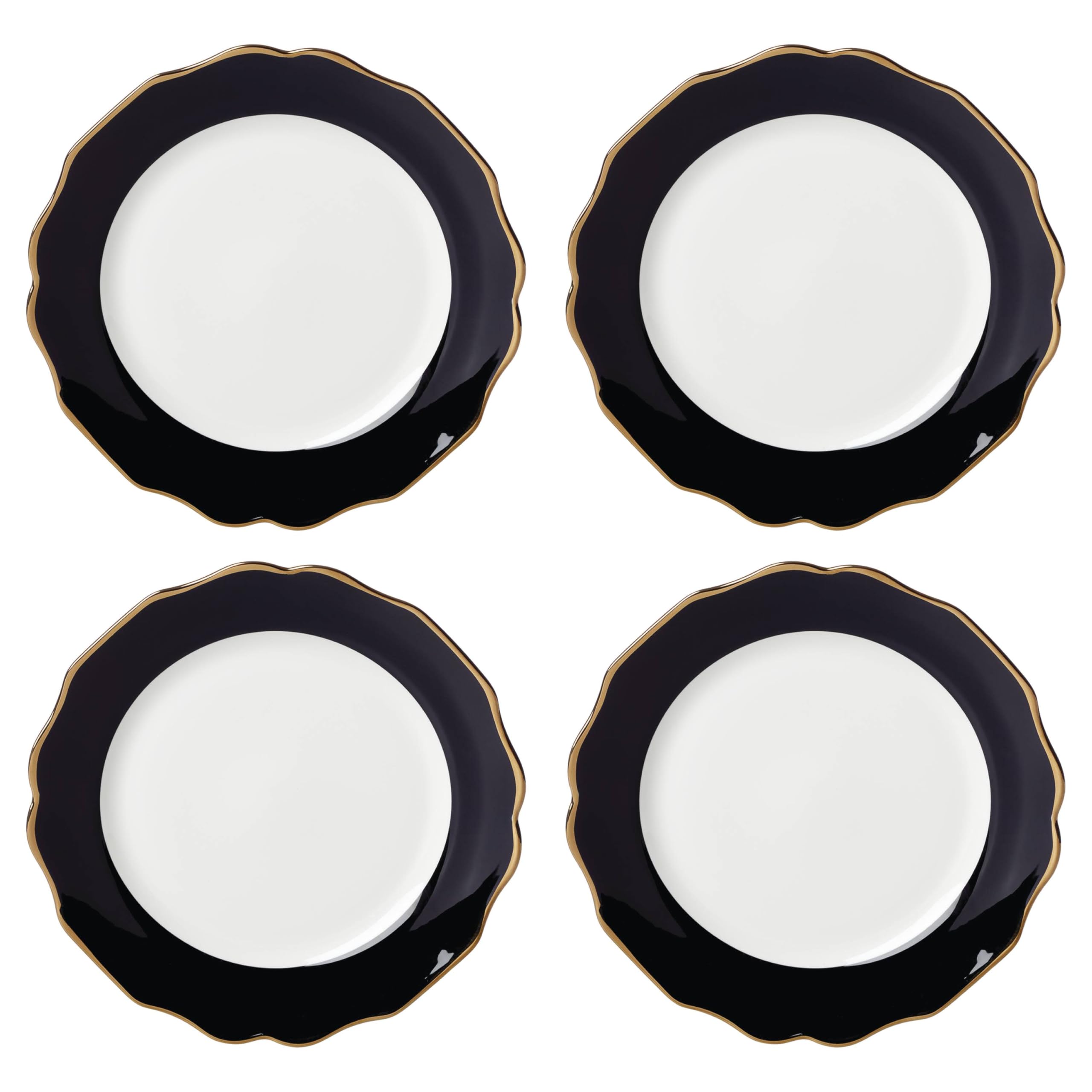 Lenox 896842 Contempo Luxe Black Dinner Plates, Set of 4