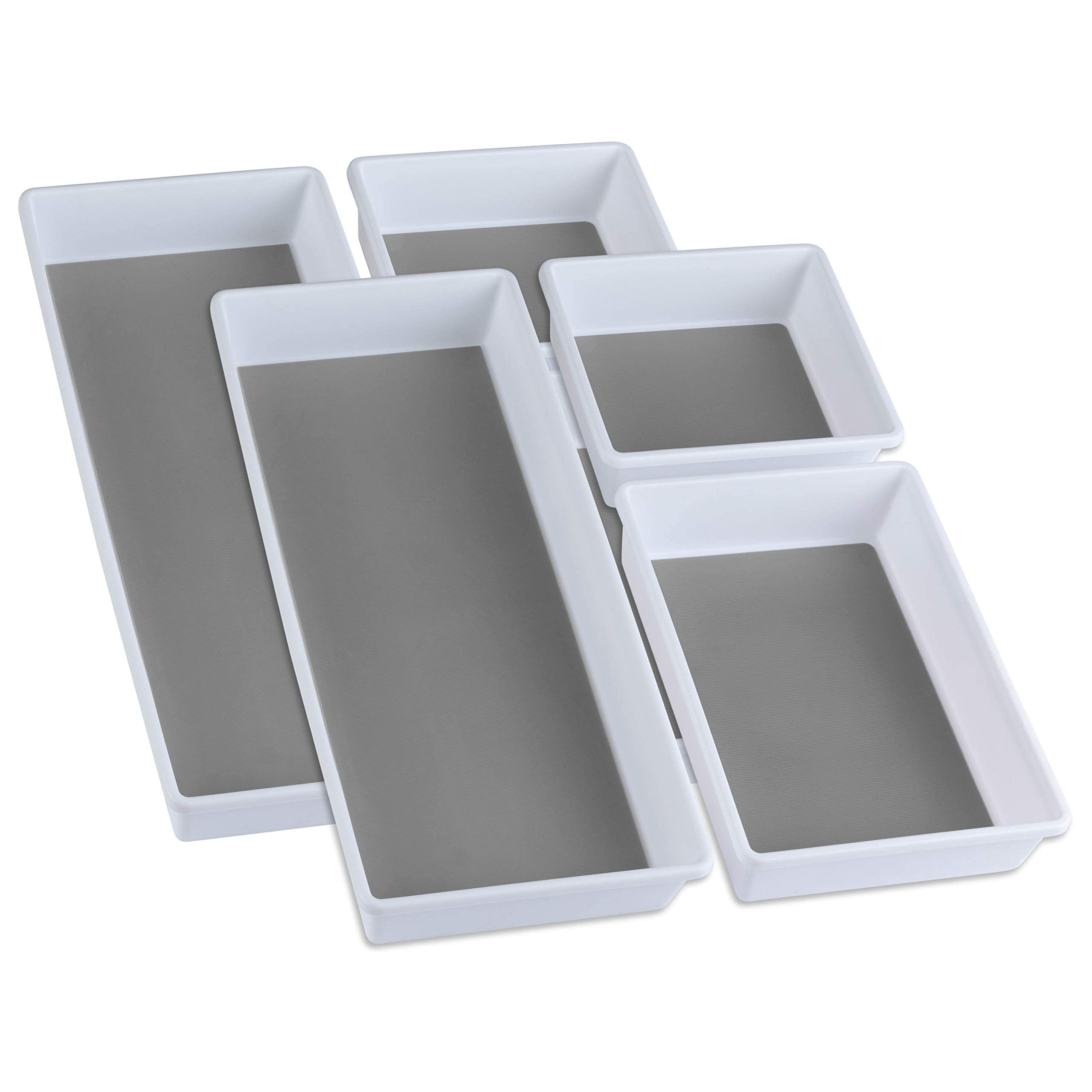 LIVORINI Drawer Organizers 3-Size | Kitchen Drawer Organizer, Desk Drawer Organizer, Junk Drawer Organizer | Organization and St