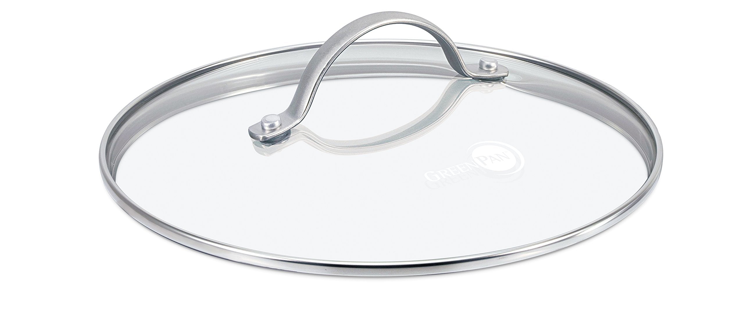 Greenpan Glass Lid With Stainless Steel Handle, 9.5'', Silver