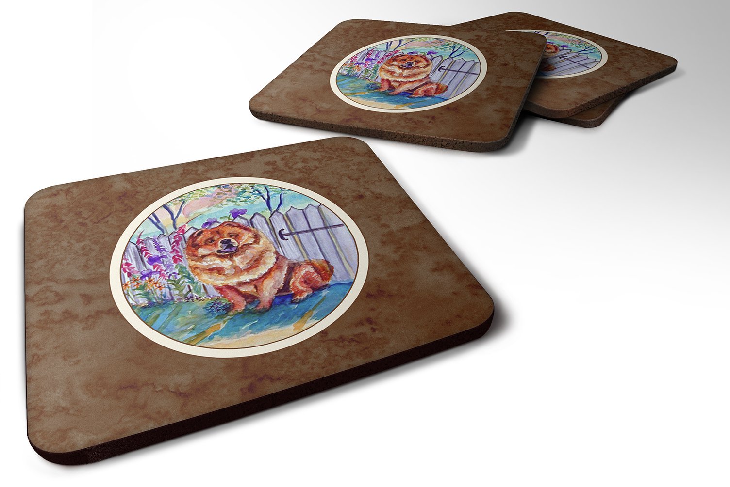 Carolines Treasures Chow Chow Foam Coasters (Set of 4), 3.5, Multicolor
