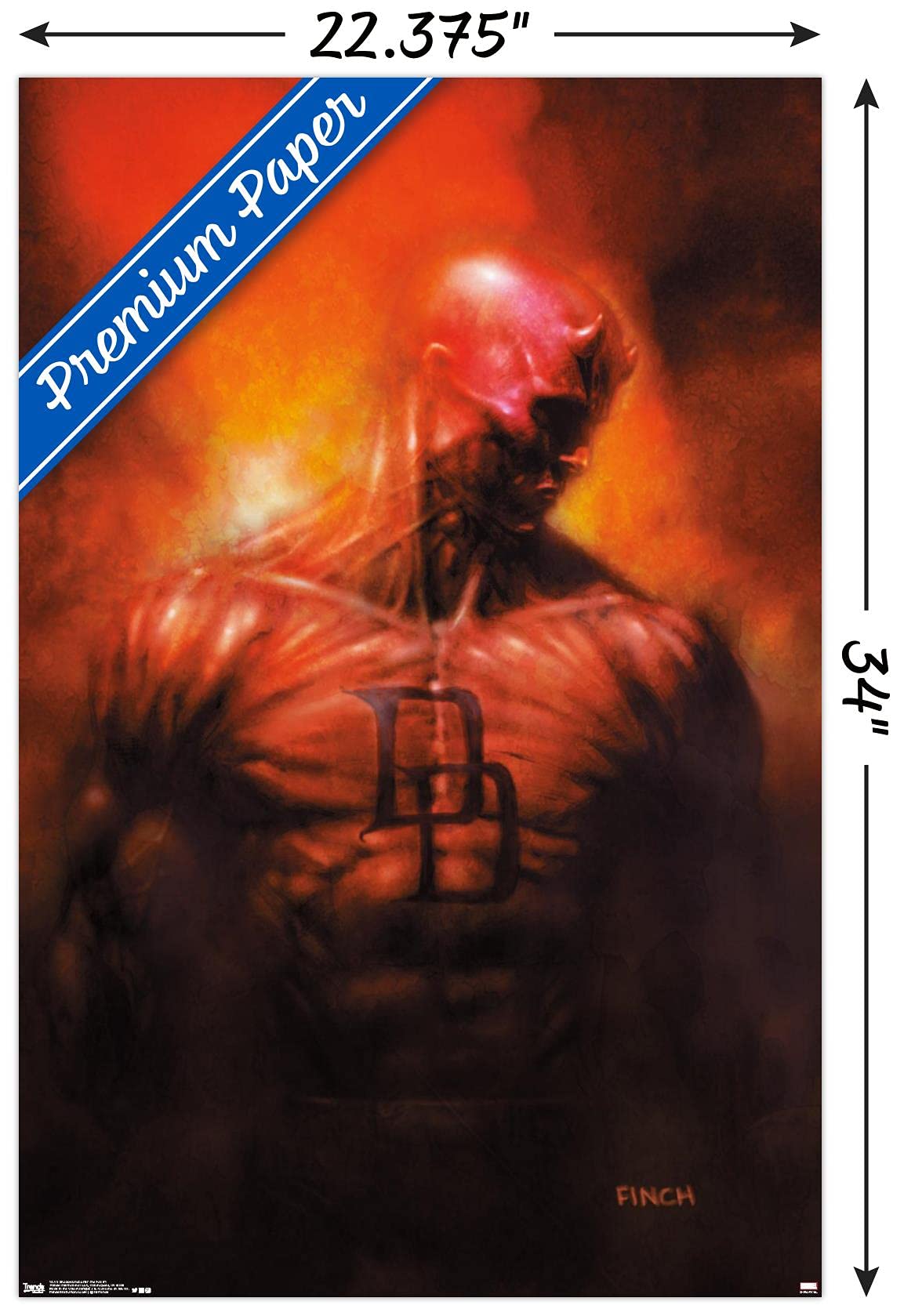 Trends International Marvel Comics - Daredevil - Shadowland: After The Fall Cover #1 Wall Poster, 22.375'' X 34'', Premium Unfra