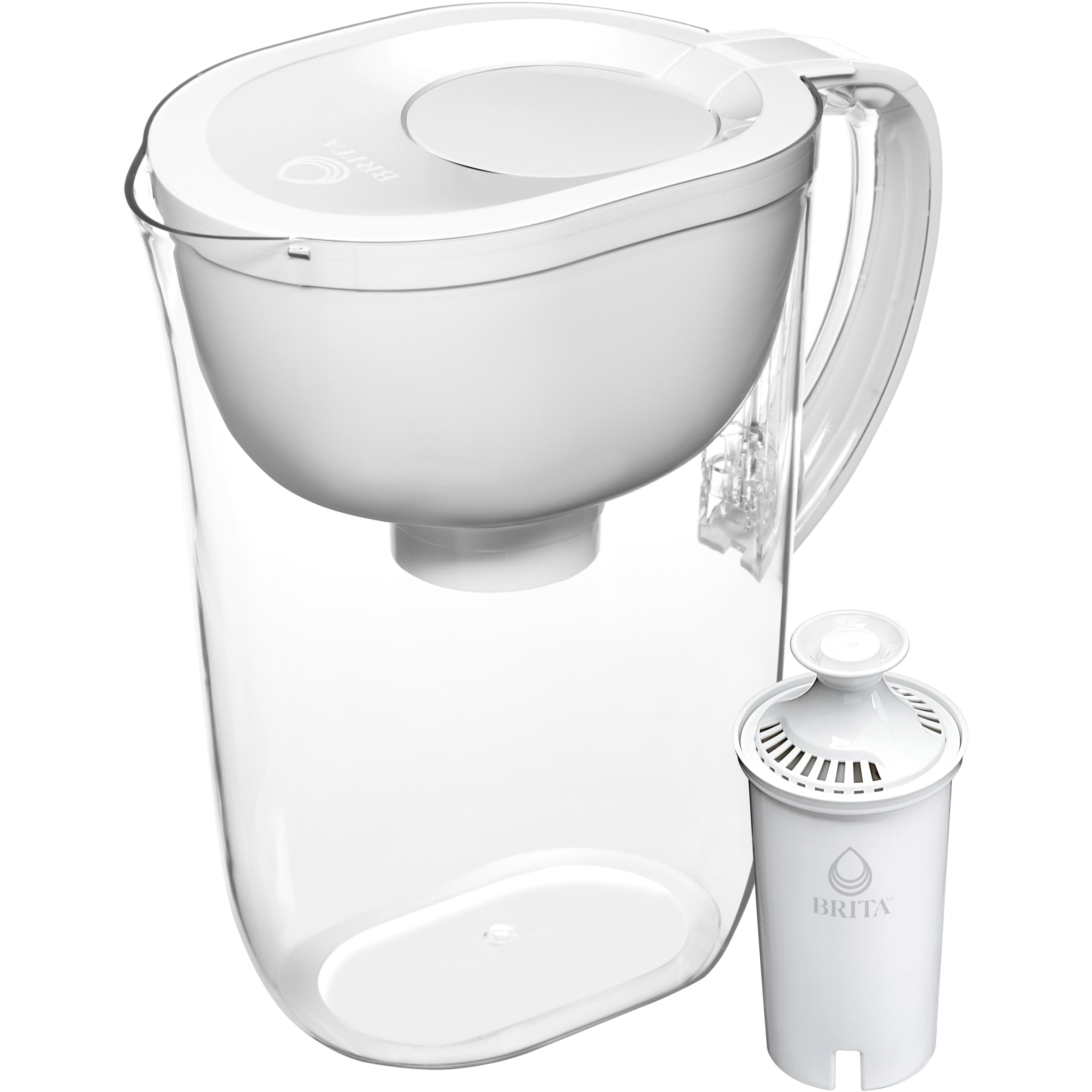 Brita Large Water Filter Pitcher, Bpa-Free Water Pitcher, Replaces 1,800 Plastic Water Bottles A Year, Lasts Two Months Or 40 Ga