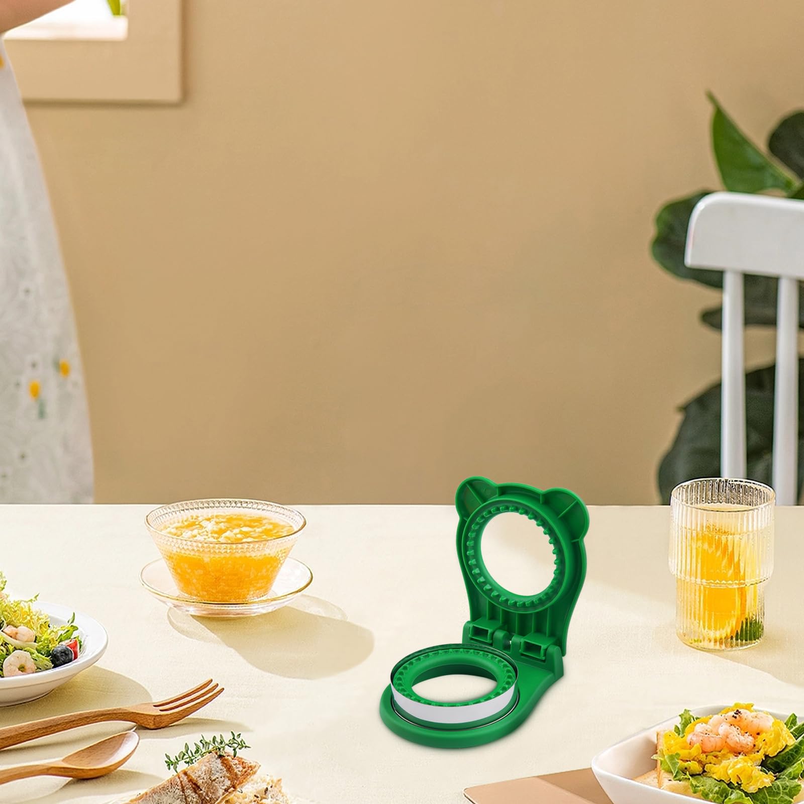 Green Sandwich Cutter - Perfect For Sandwiches, Cookies, And Diy Creations, Sandwich Cutter And Sealer, Crustless Bread Sandwich