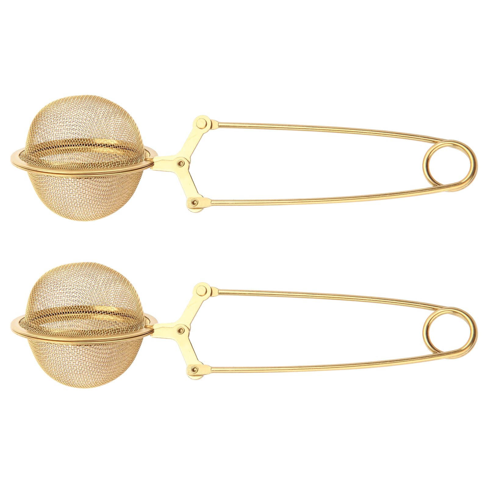 Luckyiren Snap Tea Ball Infuser With Handle; Premium Stainless Steel Fine Mesh Screen Tea Strainer Filters Colander Cullender Si