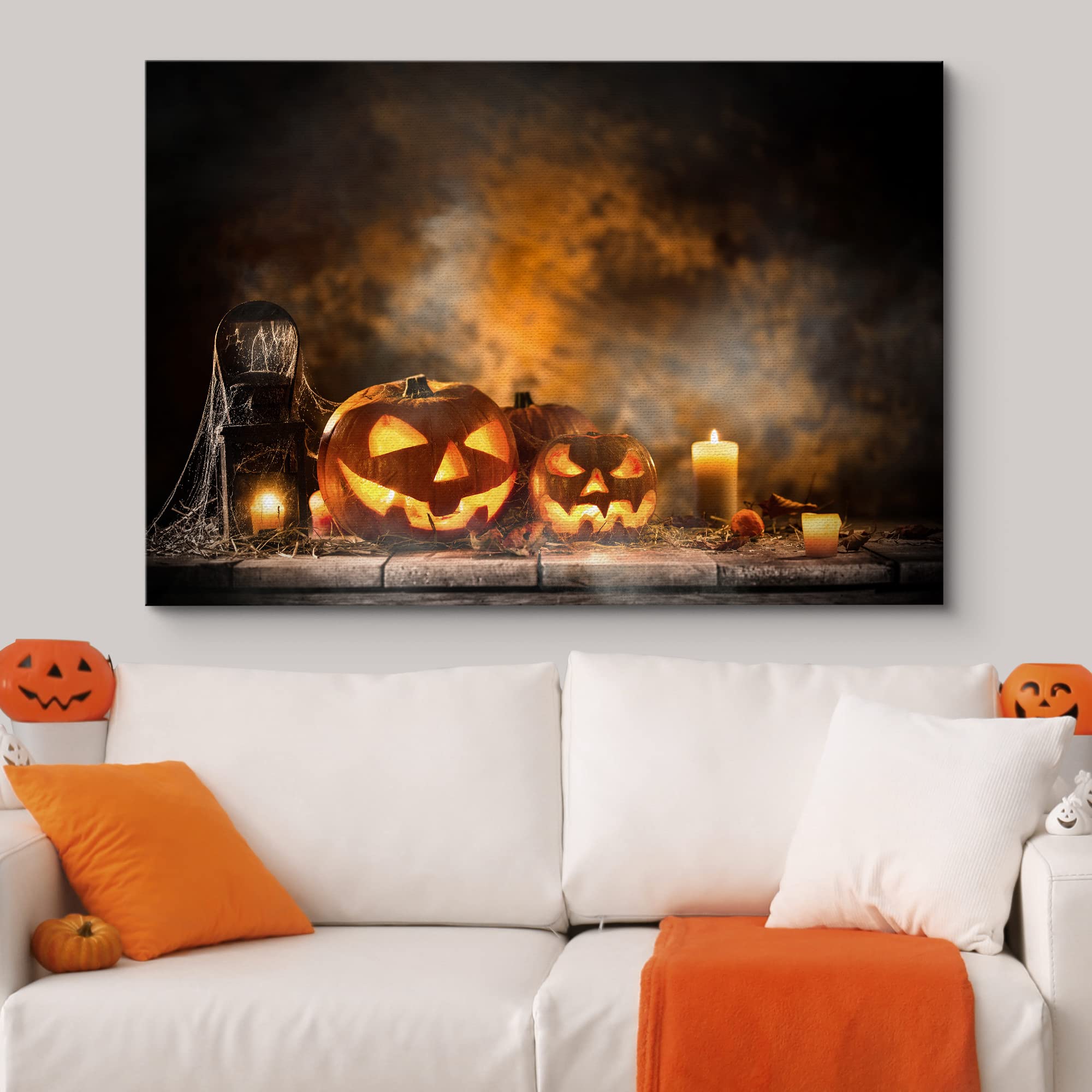 Wall26 Canvas Wall Art Halloween Pictures Home Wall Decorations For Bedroom Living Room Paintings Canvas Prints Framed - 32X48 I
