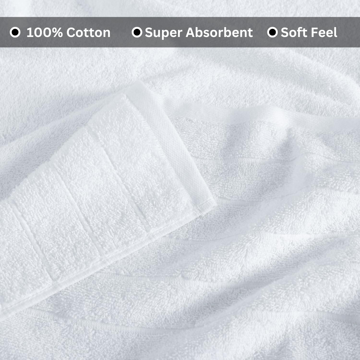 Casa Platino Bath Sheets, 4 Pack Bath Sheet(36''X 72''), 100% Ringspun Cotton Towels, White Towels For Bathroom, Absorbent Towel