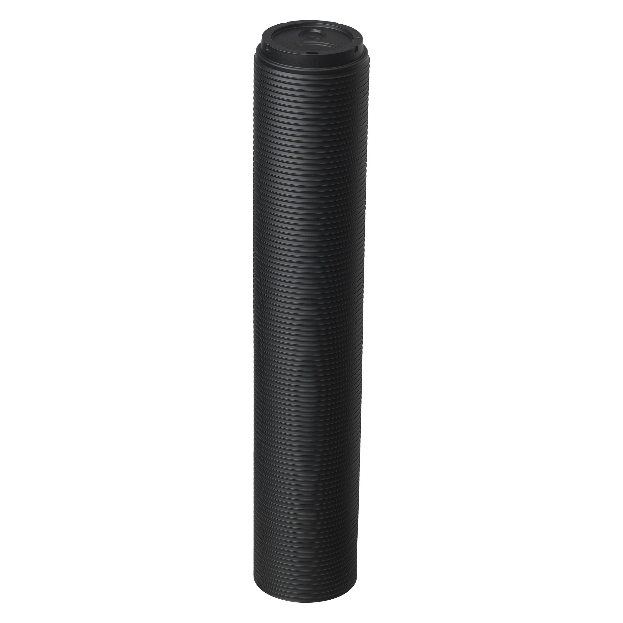 Georgia-Pacific Dome Hot Coffee Cup Lids, Black, Paper, D9550B, 20 & 24 oz, 1000 Count (100 Lids/Sleeve, 10 Sleeves