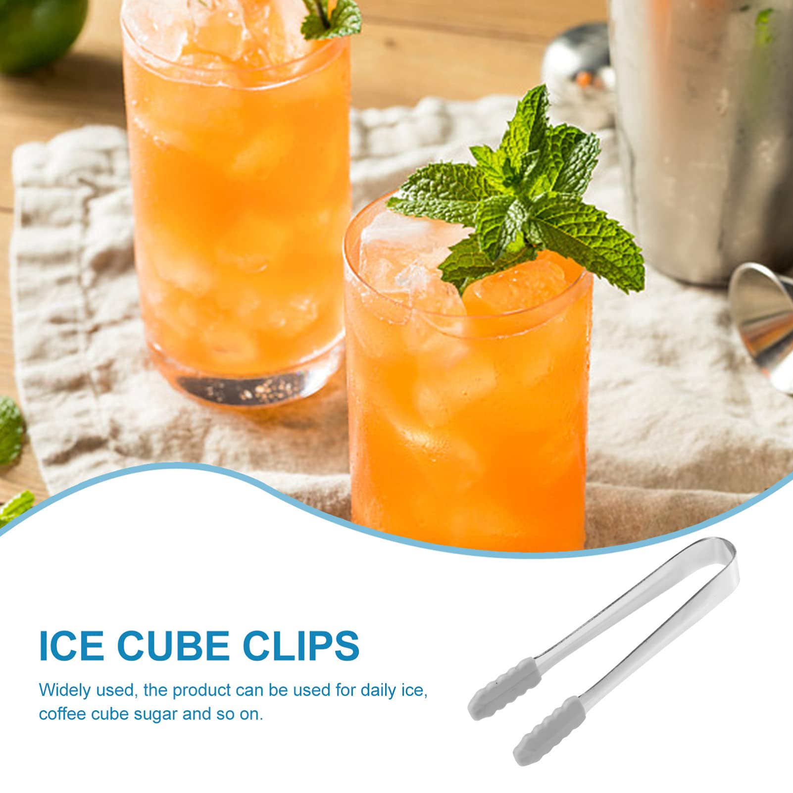 4Pcs Mini Serving Tongs, Stainless Steel Ice Tongs Cube Sugar Tongs With Silicone Tips, Charcuterie Accessories Appetizers Tongs