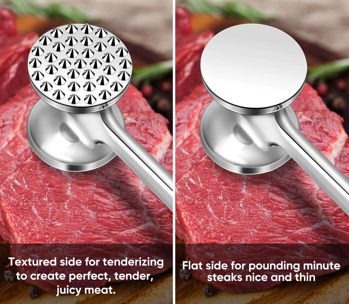 Aliglow Meat Tenderizer Hammer Tool Mallet Pounder For Kitchen Tenderizing Steak Beef Poultry