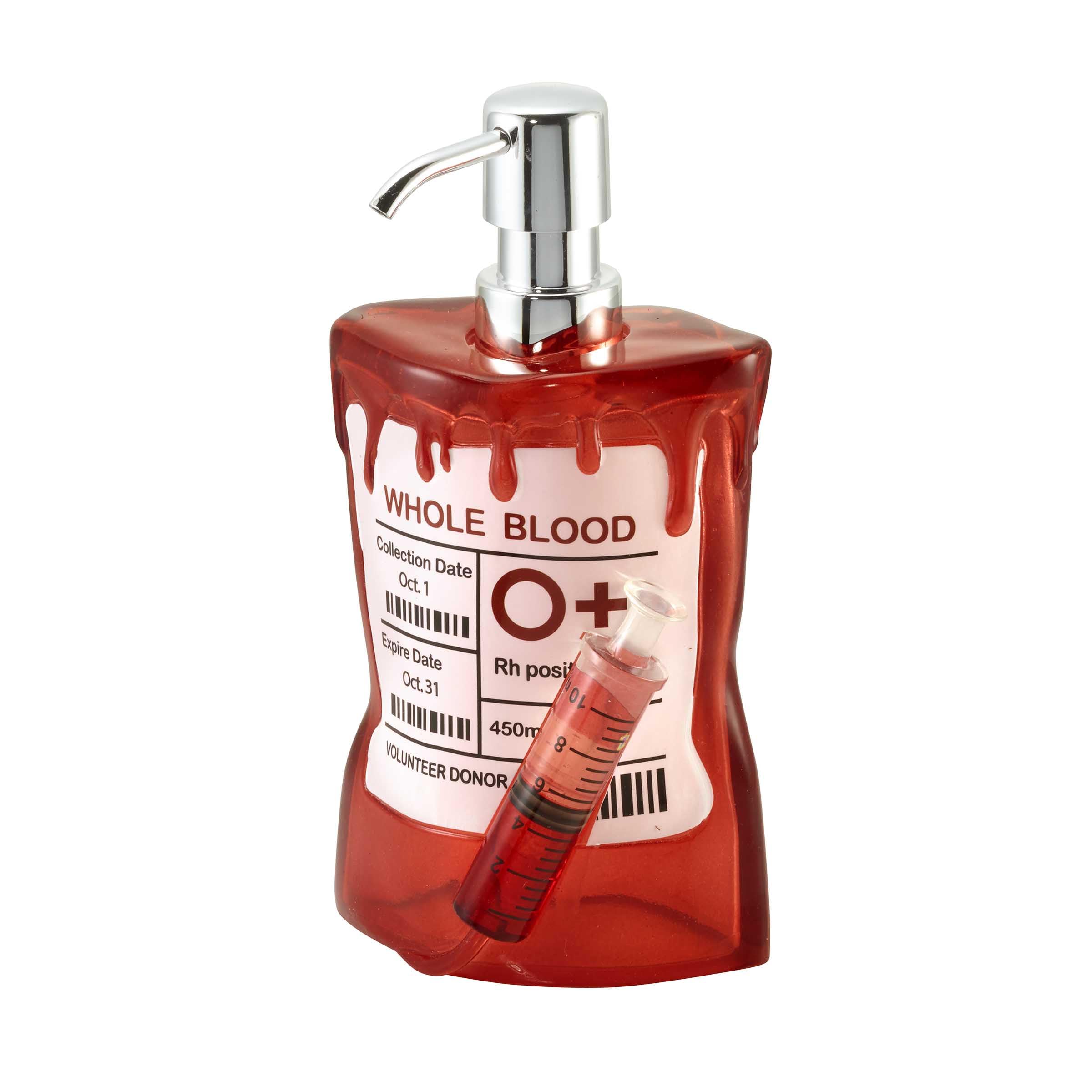 Avanti Linens - Soap Dispenser, Decorative Lotion Pump for Bathroom or Kitchen Countertop, Hand Painted Resin Halloween Decor (B