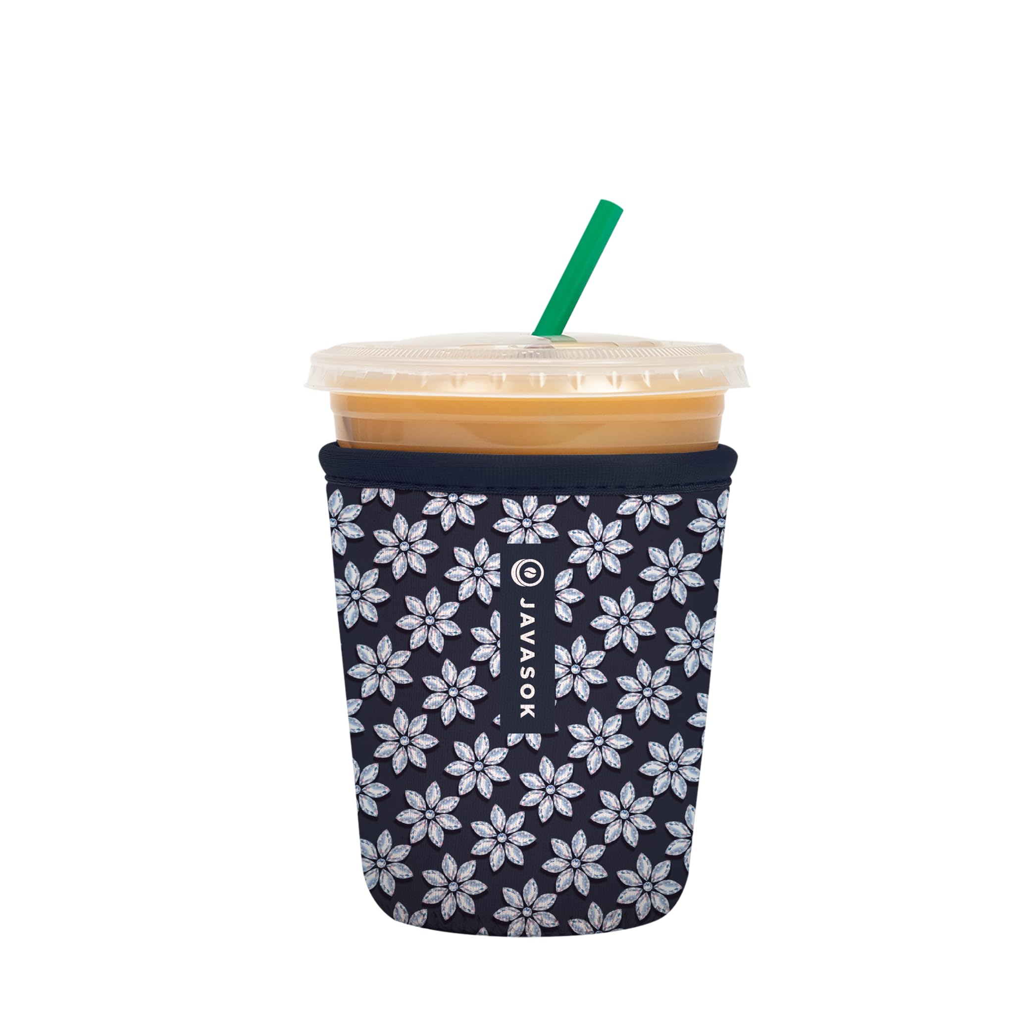 Sok It JavaSok Iced Coffee & Cold Soda Insulated Neoprene Cup Sleeve (Frost Yourself, Small: 16-20oz)